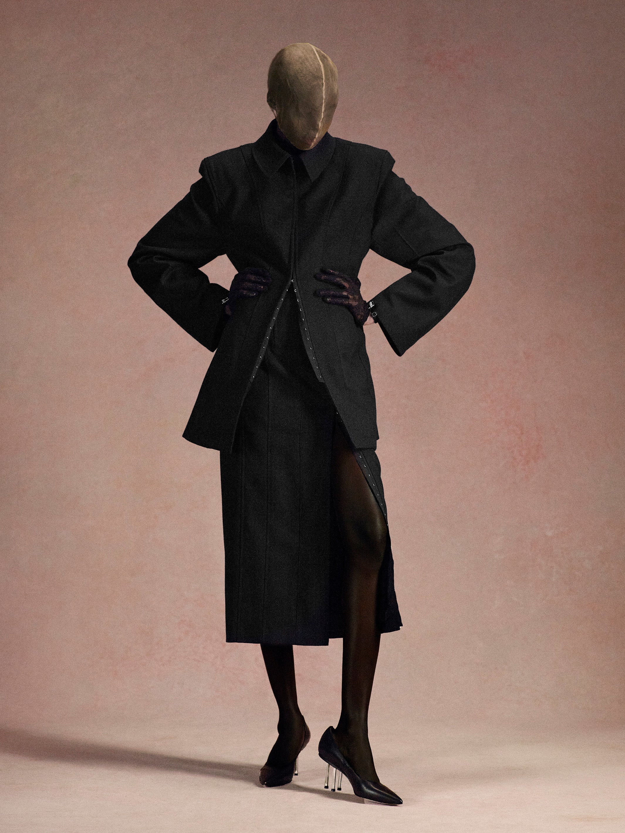 WOOL BARATHEA HOOK JACKET