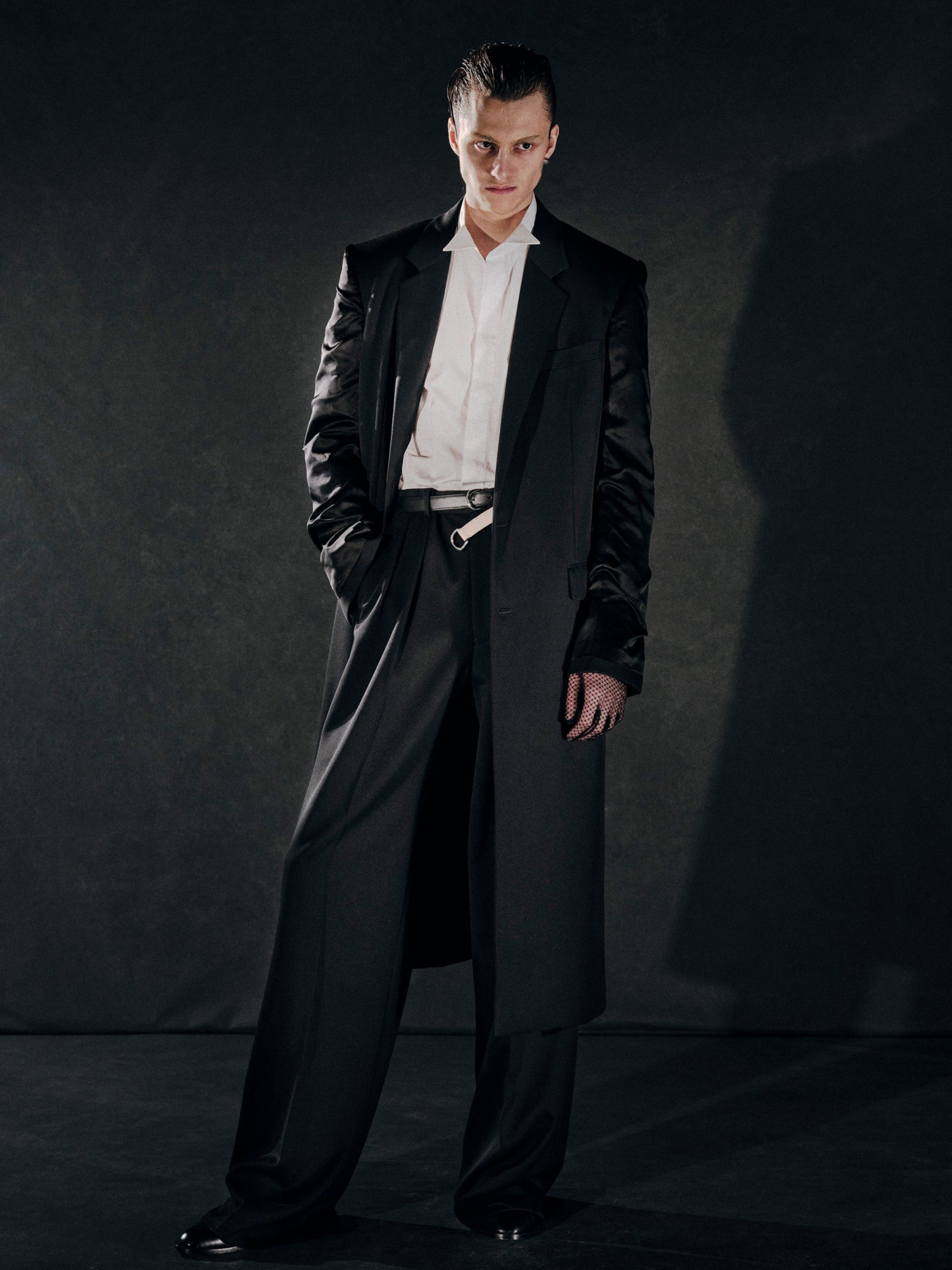 DOESKIN INSIDEOUT SLEEVE CHESTERFIELD COAT