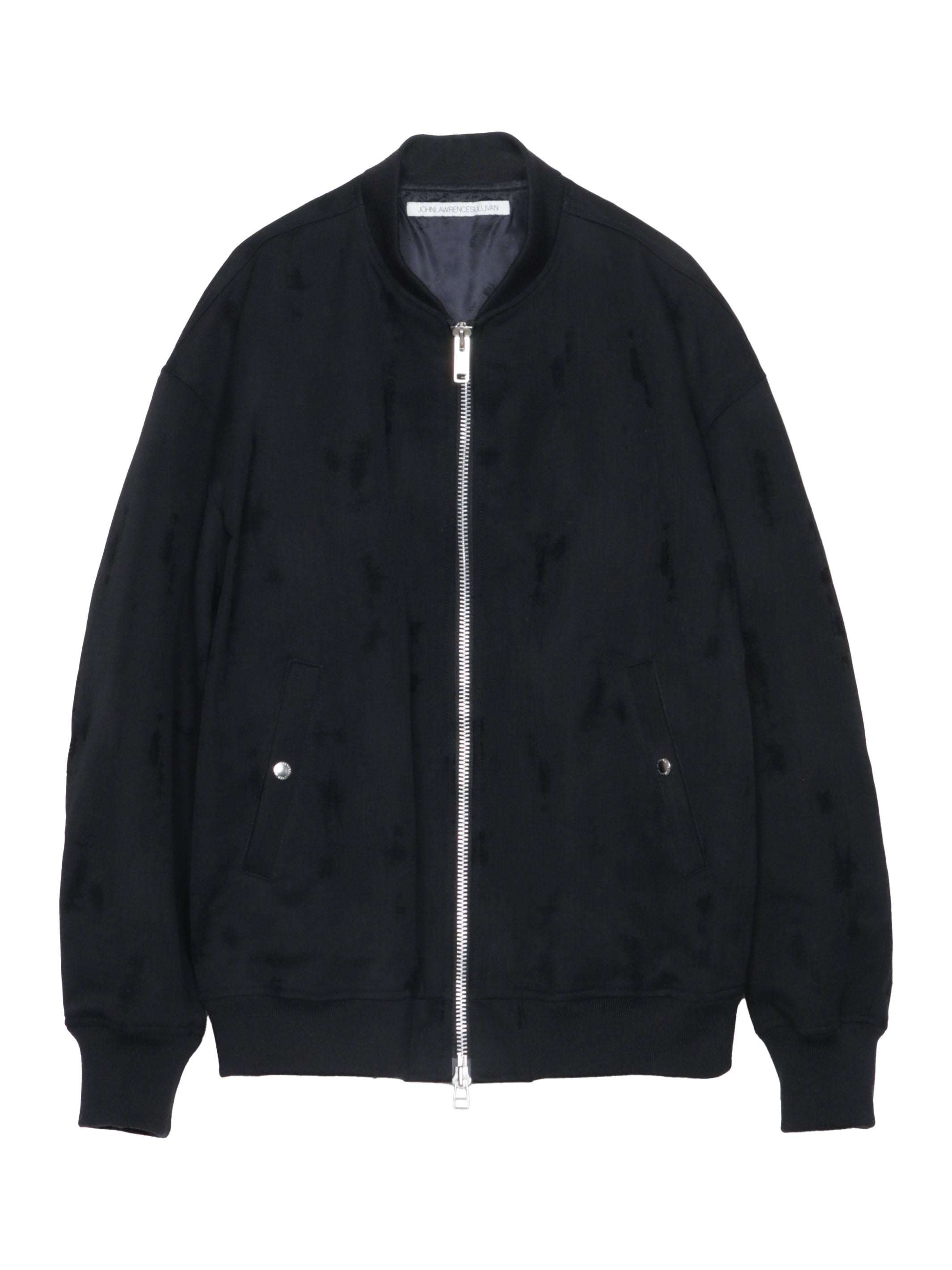 Crashed twill bomber jacket