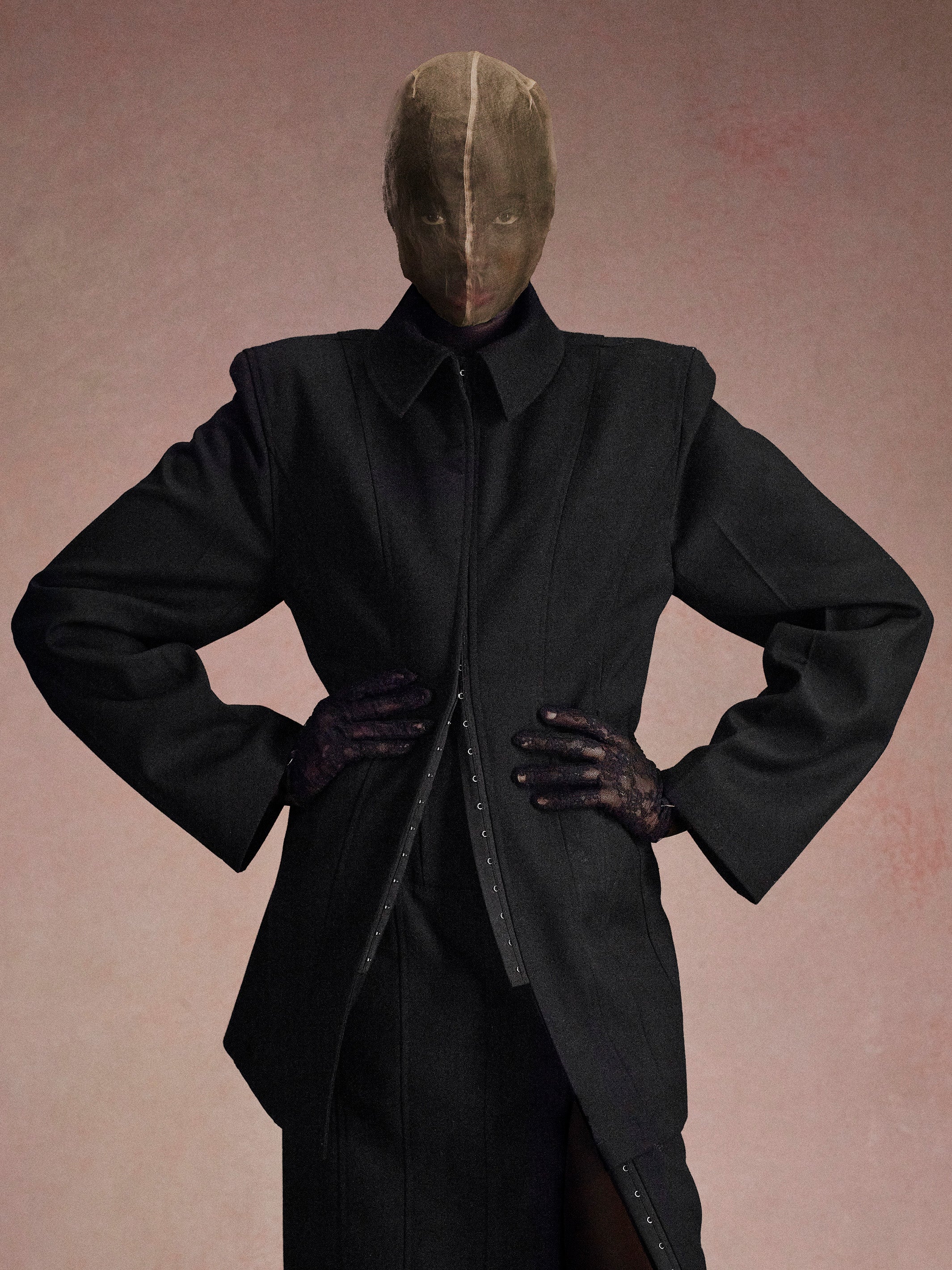 WOOL BARATHEA HOOK JACKET