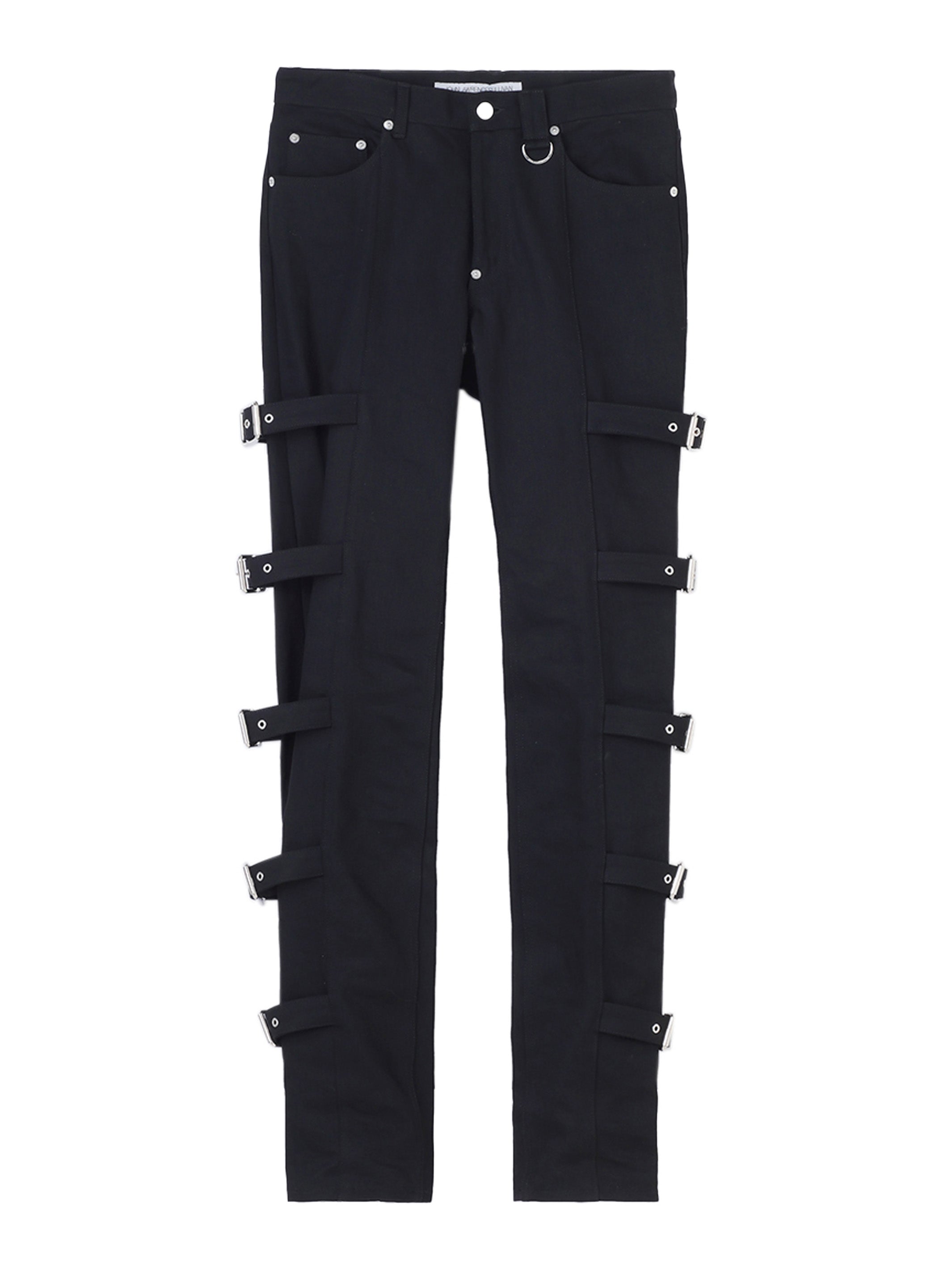 RIGID DENIM BONDAGE PANTS