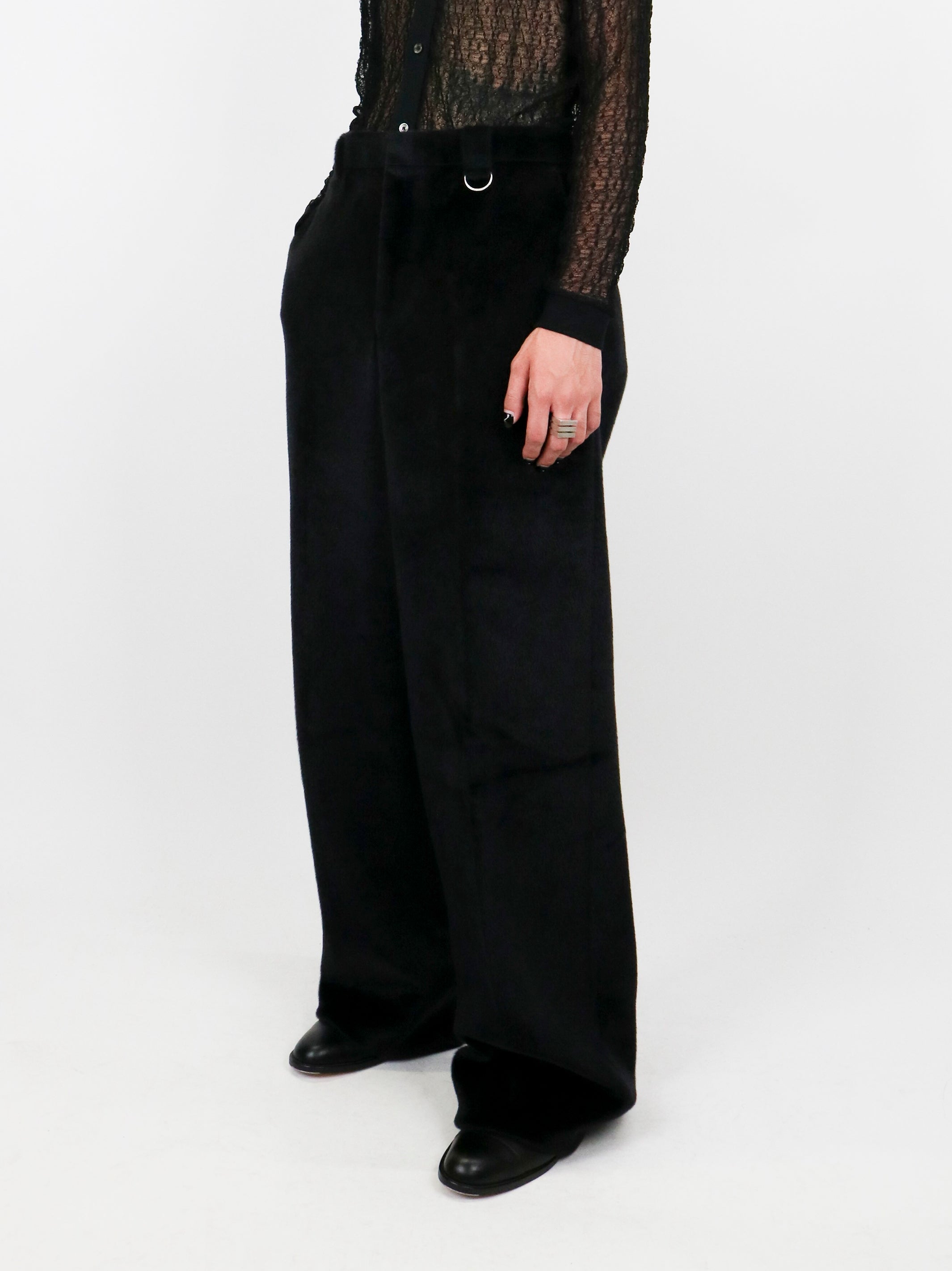 SHAGGY WIDE TROUSERS