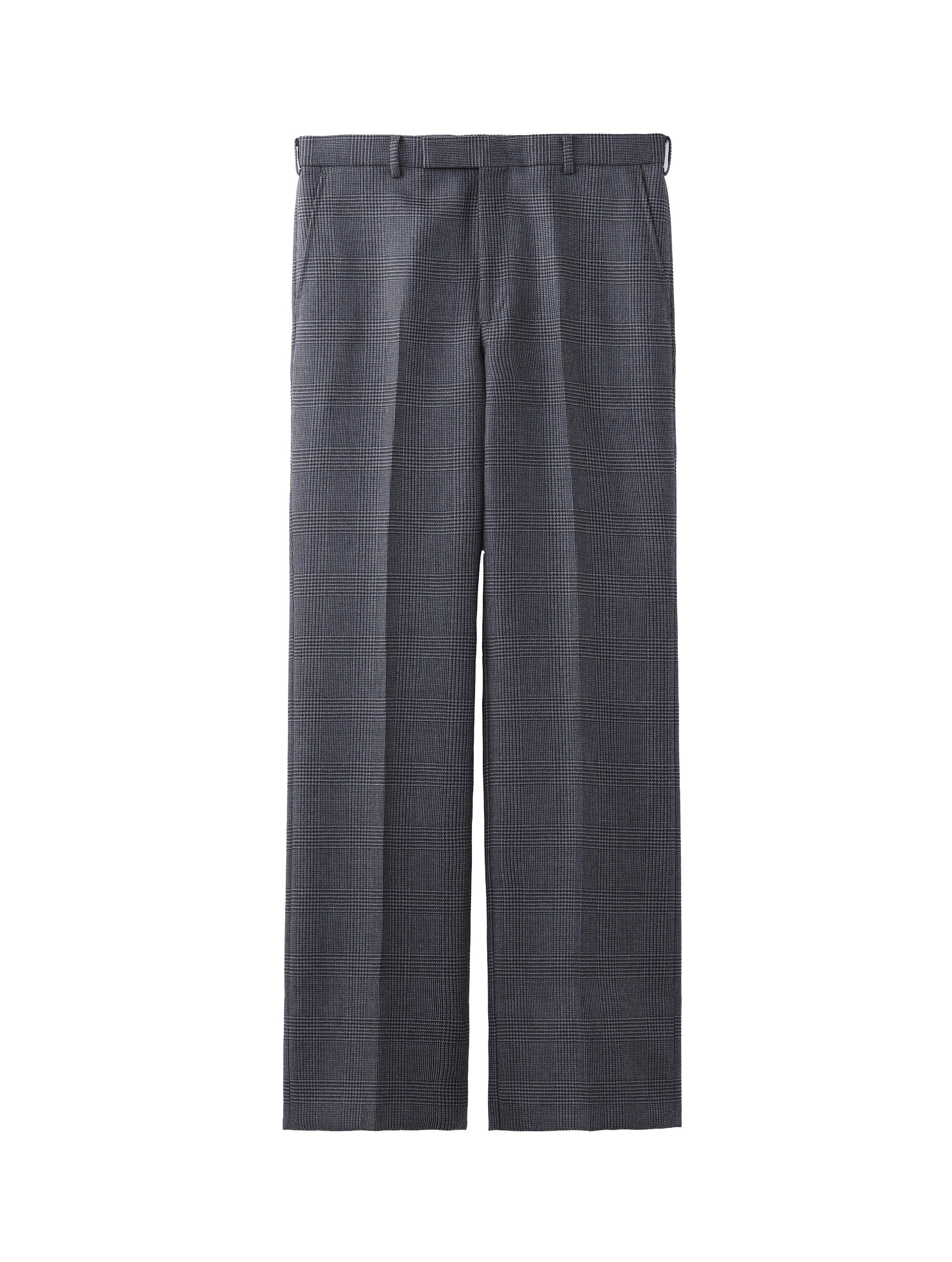 MOHAIR WOOL STRAIGHT TROUSERS