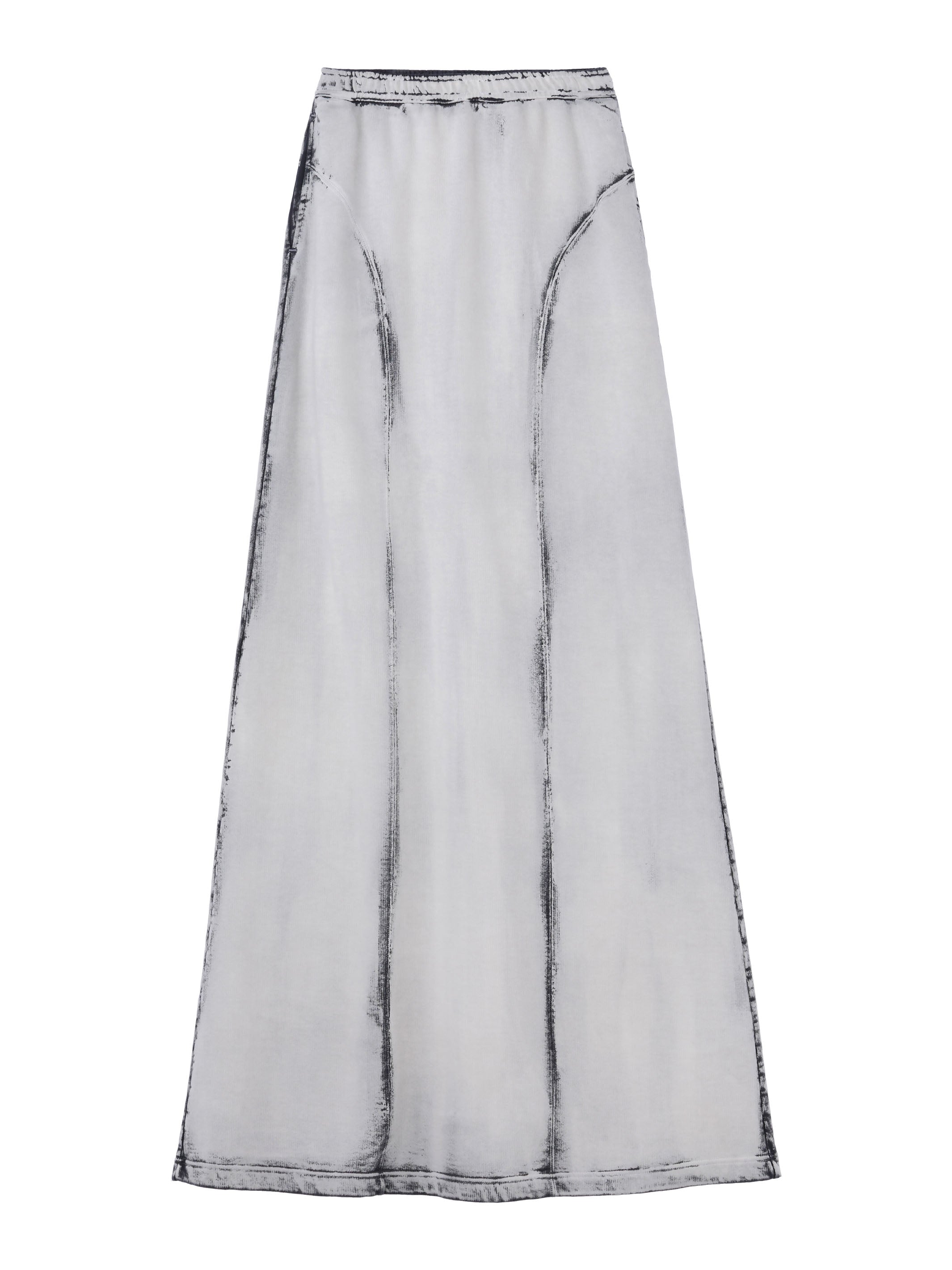 Bleached sweat long skirt – JOHN LAWRENCE SULLIVAN