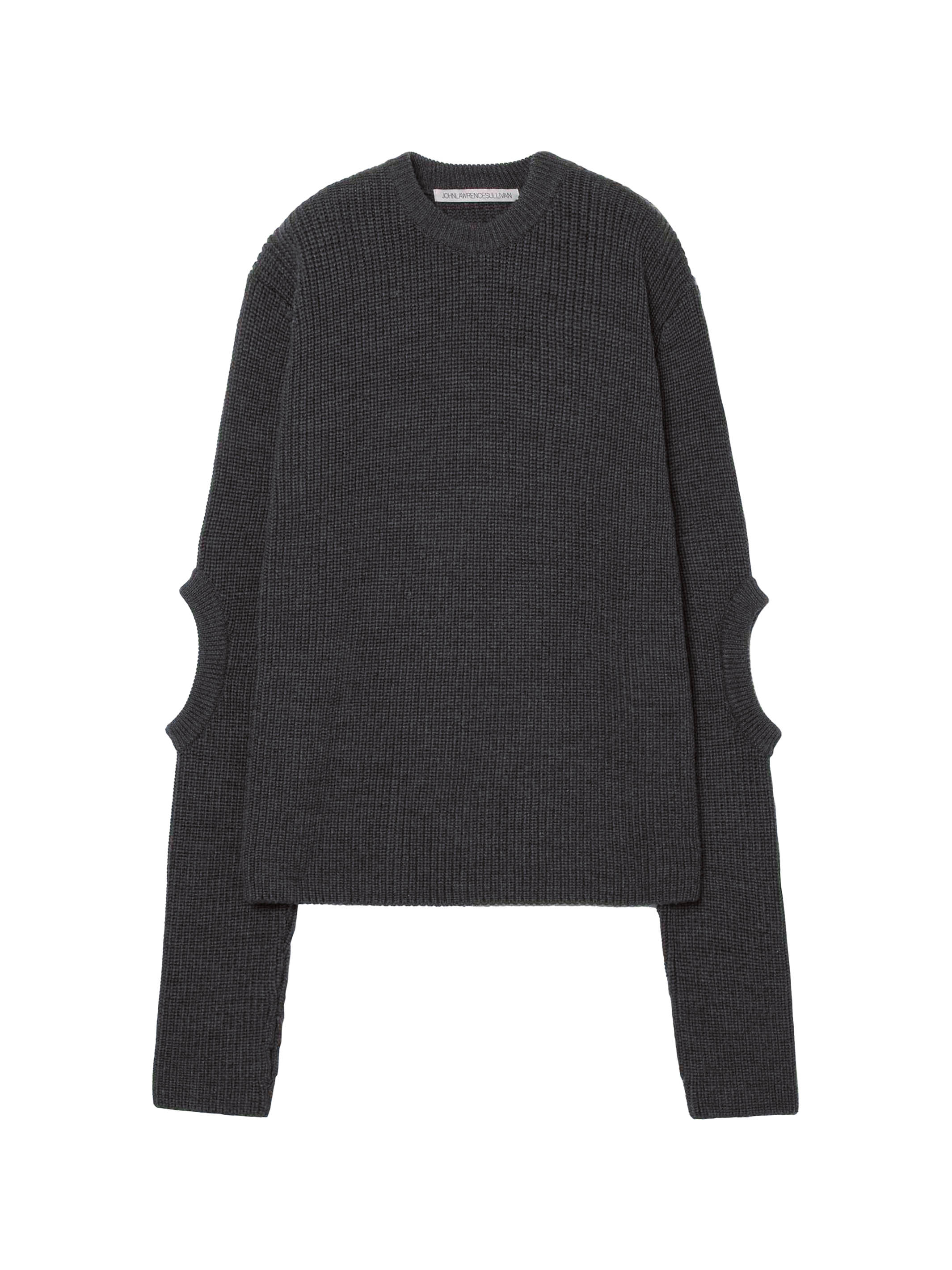 Elbow hole rib knit sweater – JOHN LAWRENCE SULLIVAN