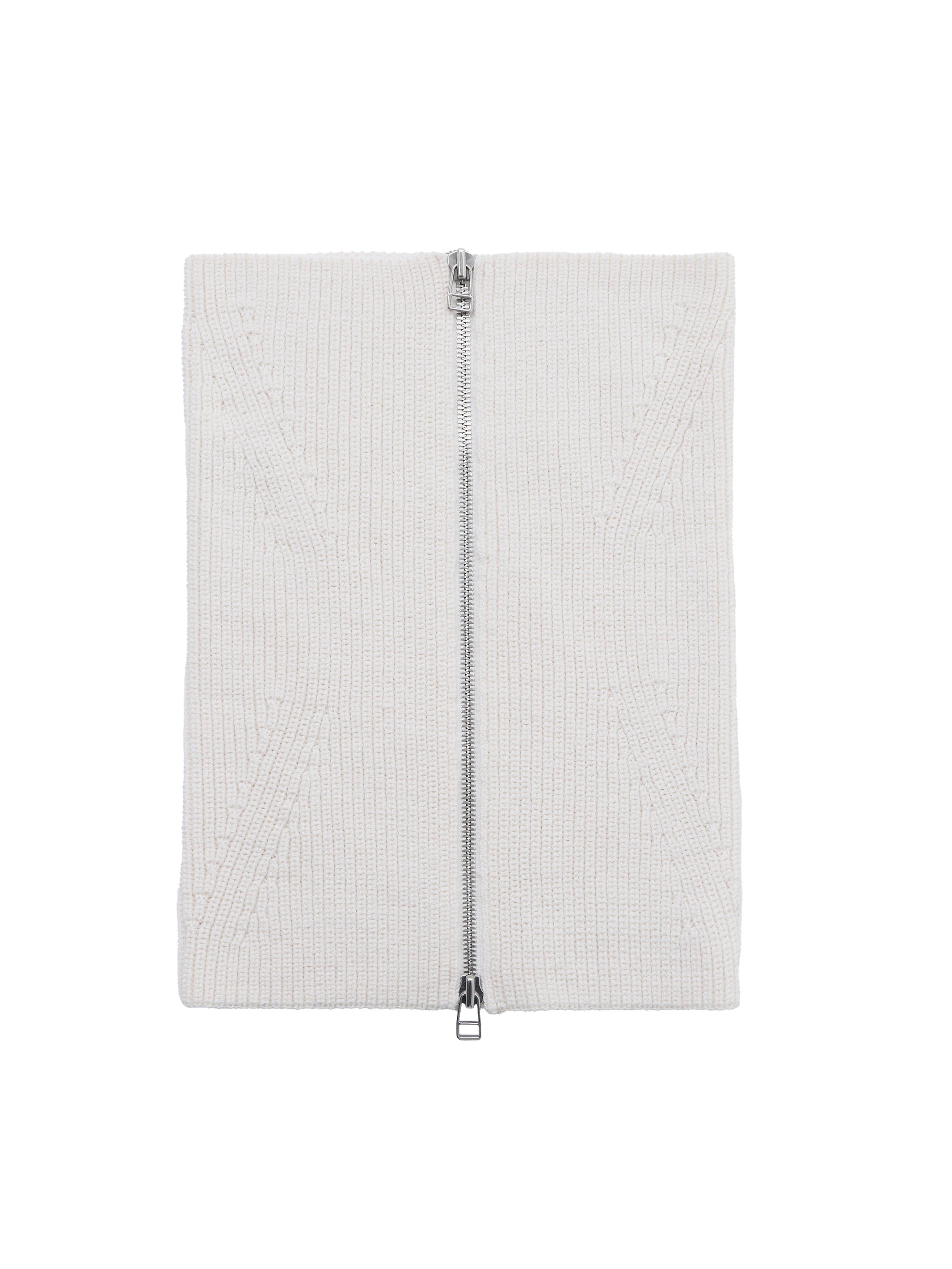ZIPPED KNIT NECK GAITER