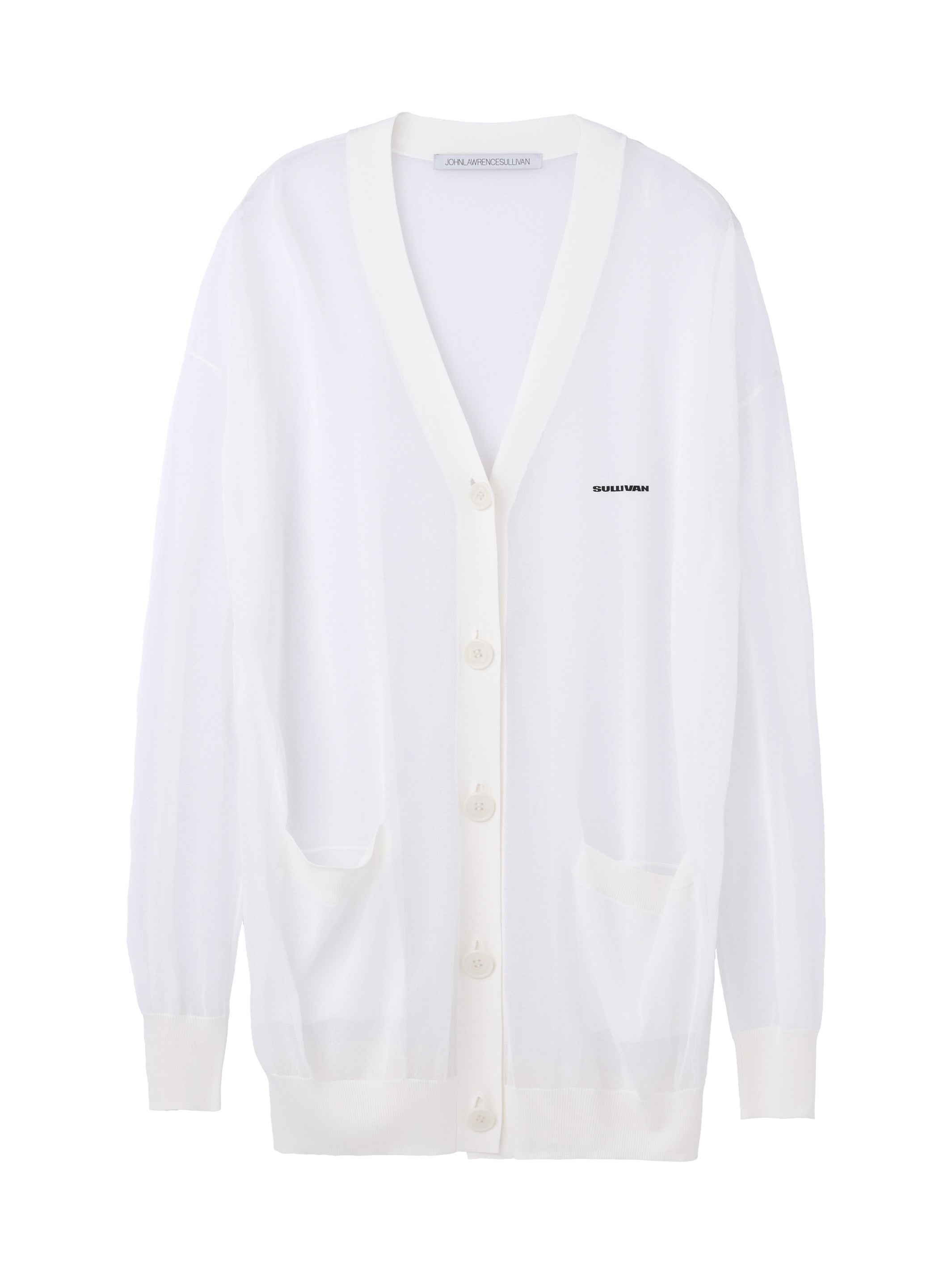 Seethrough knit cardigan JOHN LAWRENCE SULLIVAN