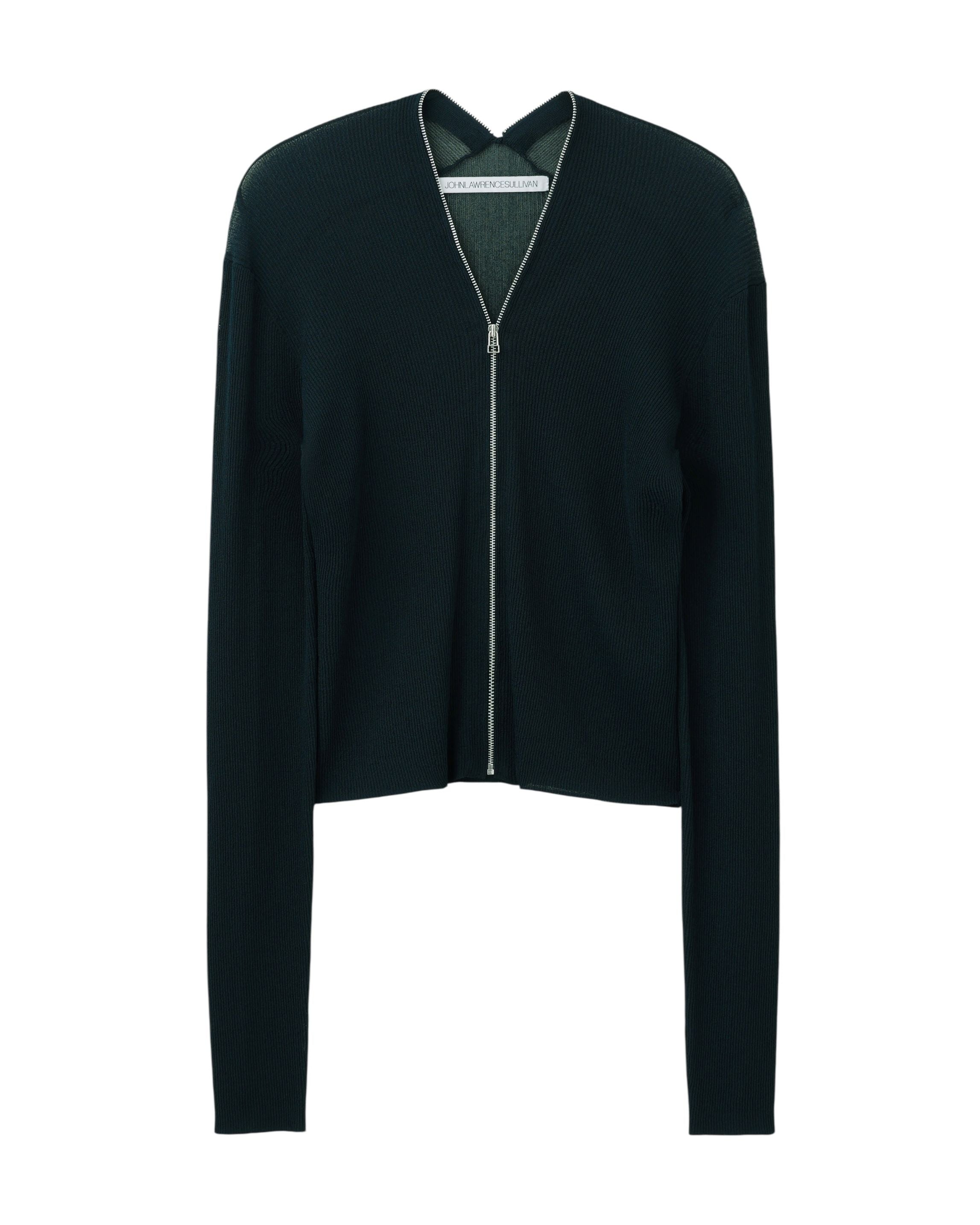 ZIP-UP KNIT CARDIGAN