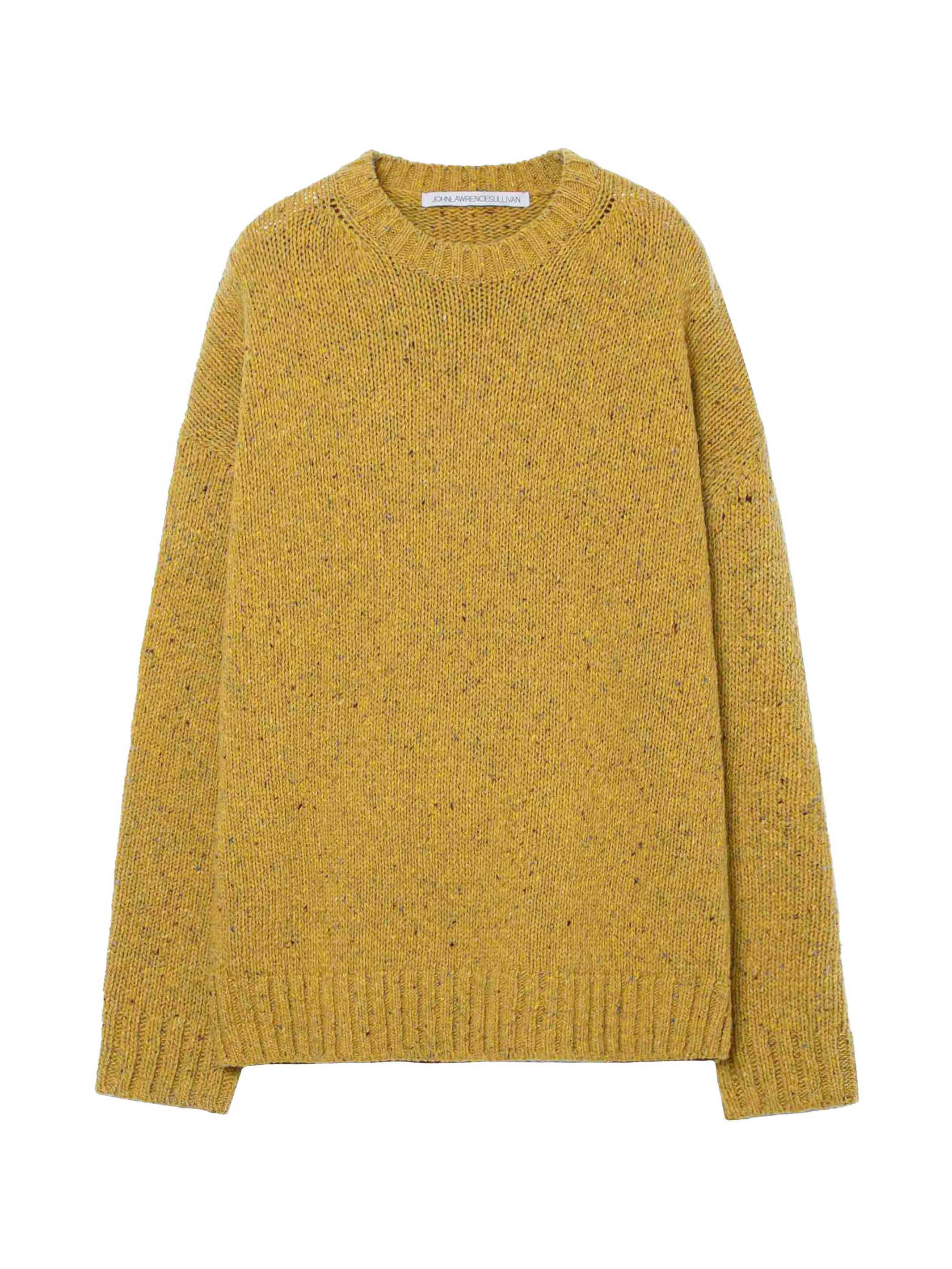 Nep yarn knit sweater