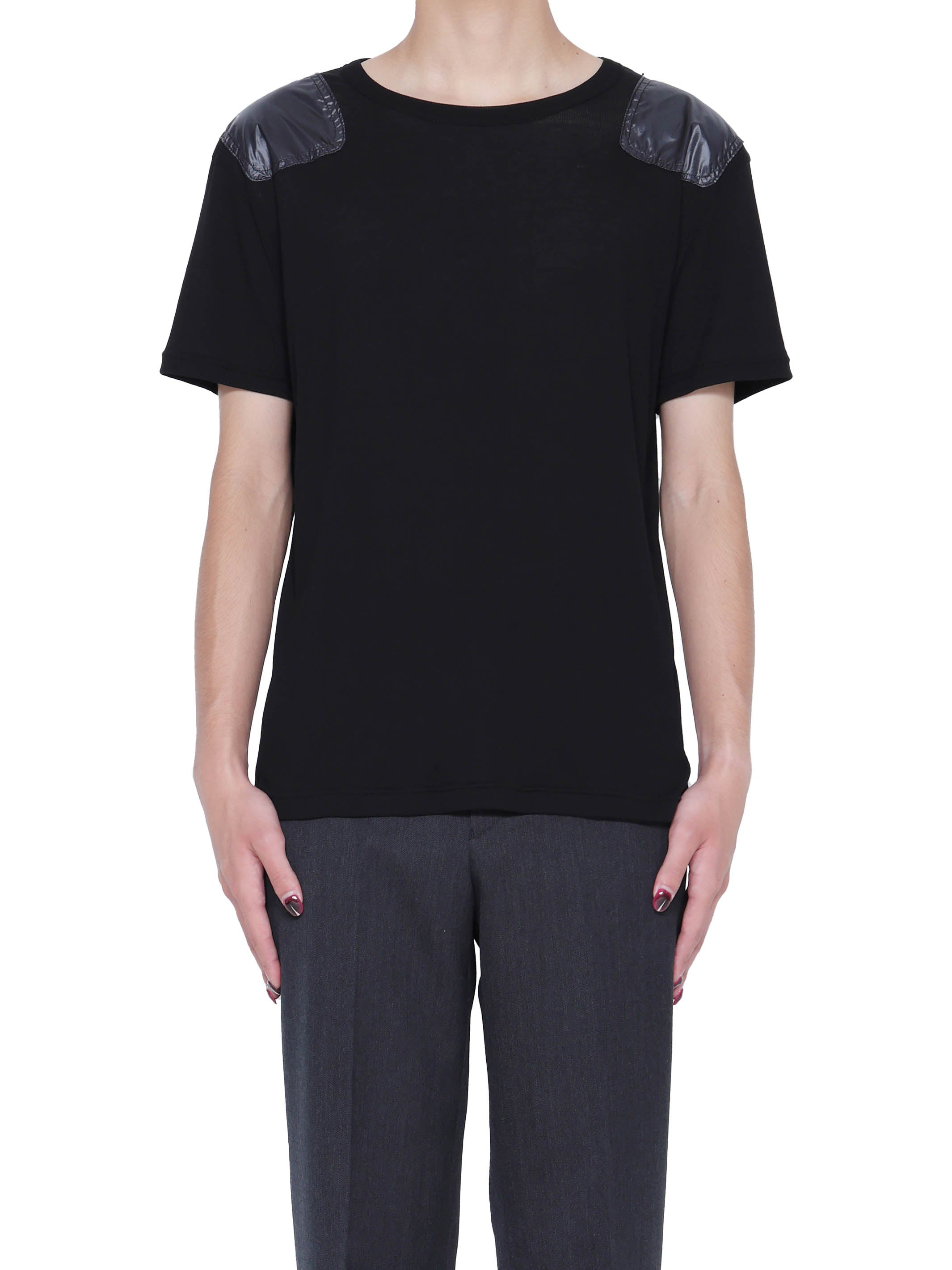 Rib Shoulder Patch T-Shirt