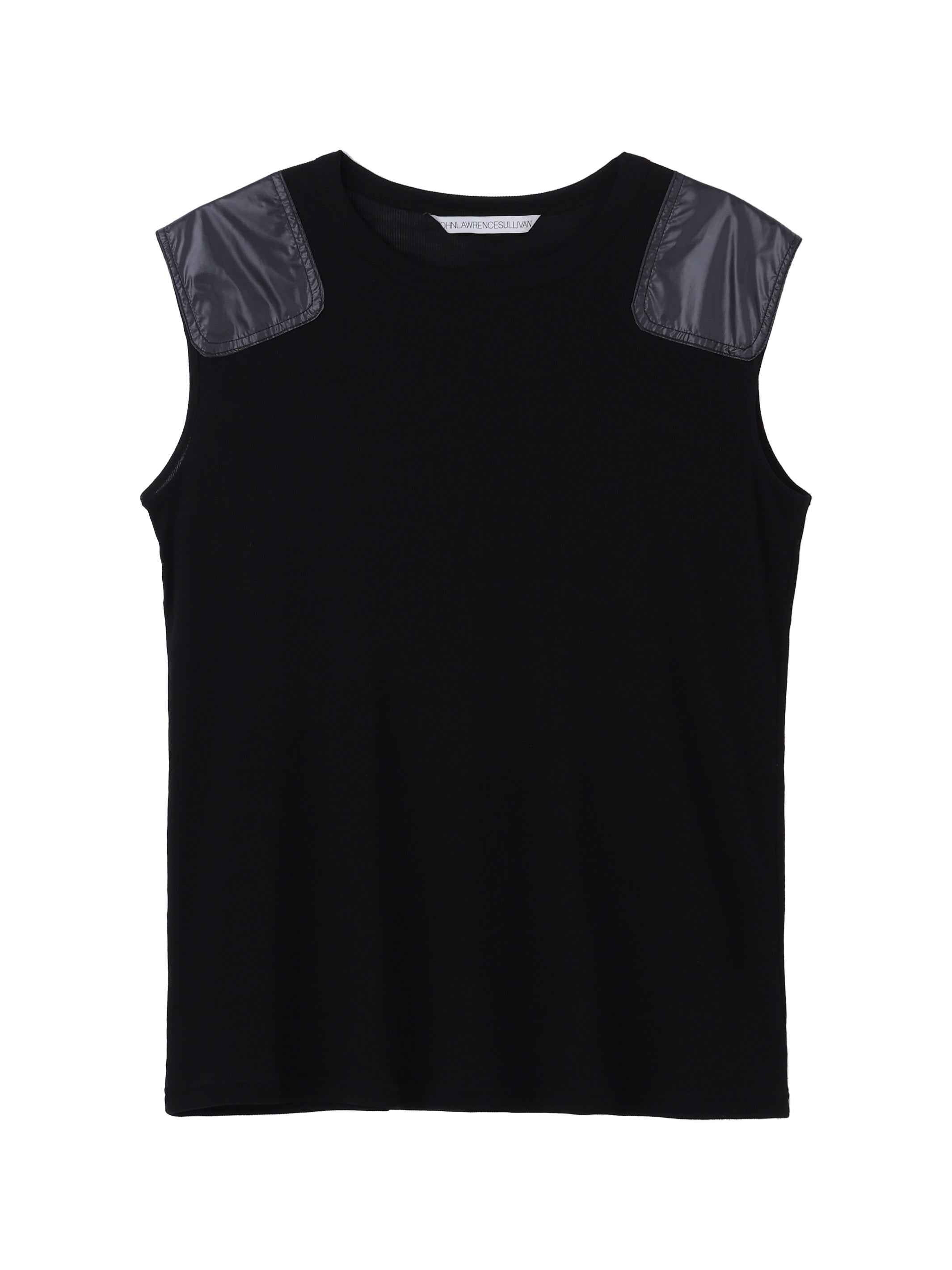 Rib Shoulder Patch Sleepels Top