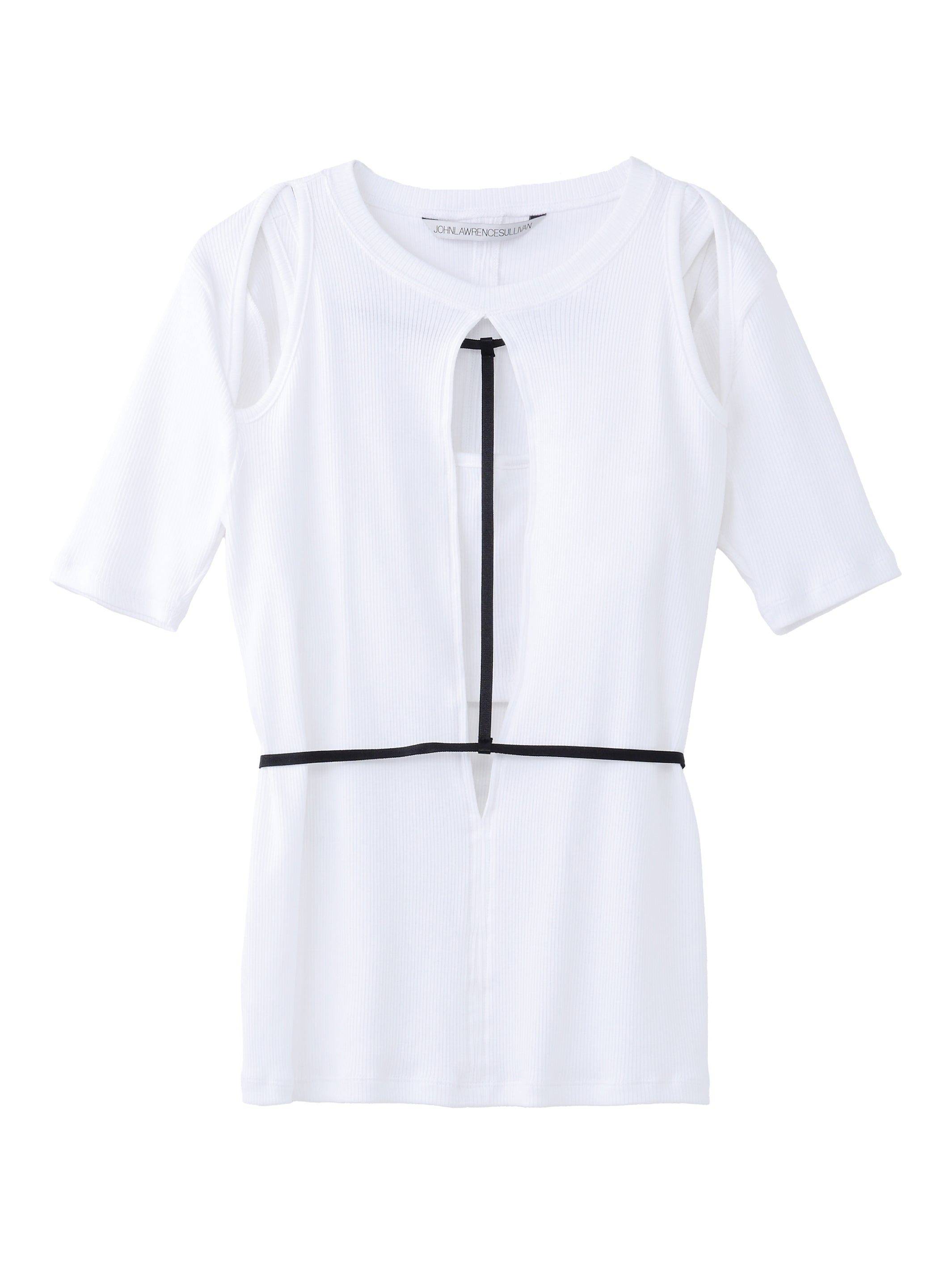 CUT OUT LAYERED RIB TOP