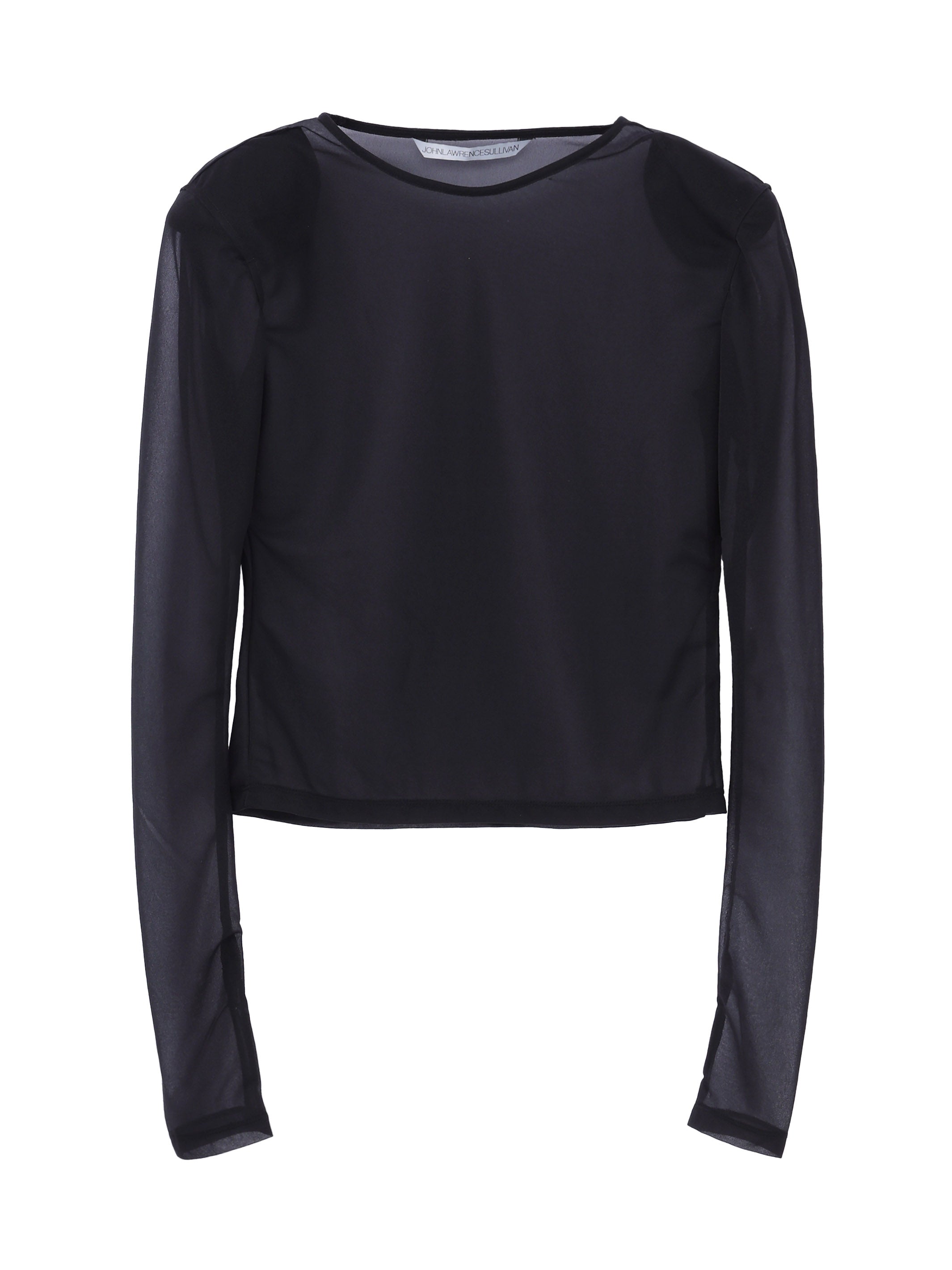 SEE-THROUGH JERSEY LS TOP