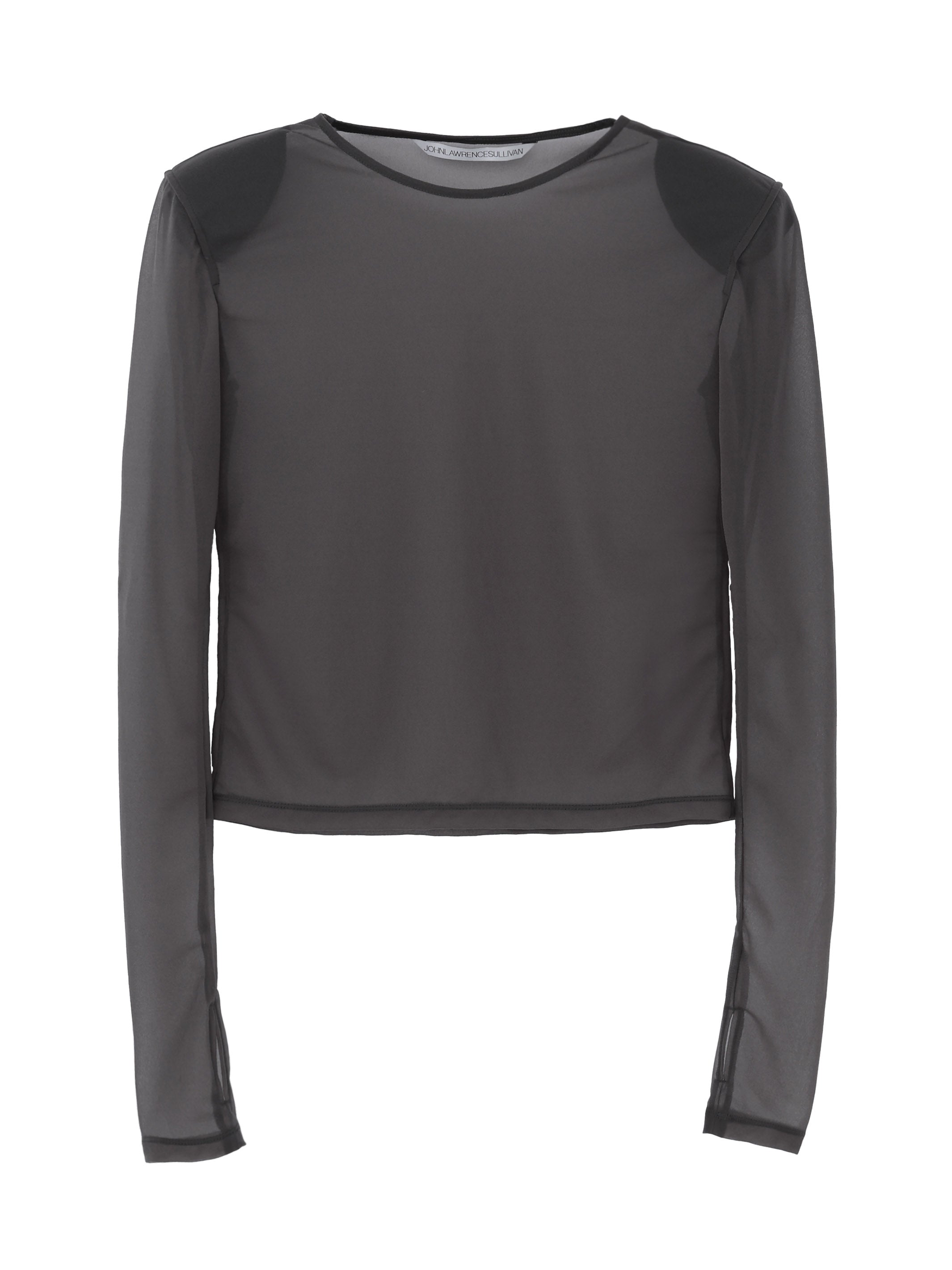 SEE-THROUGH JERSEY LS TOP