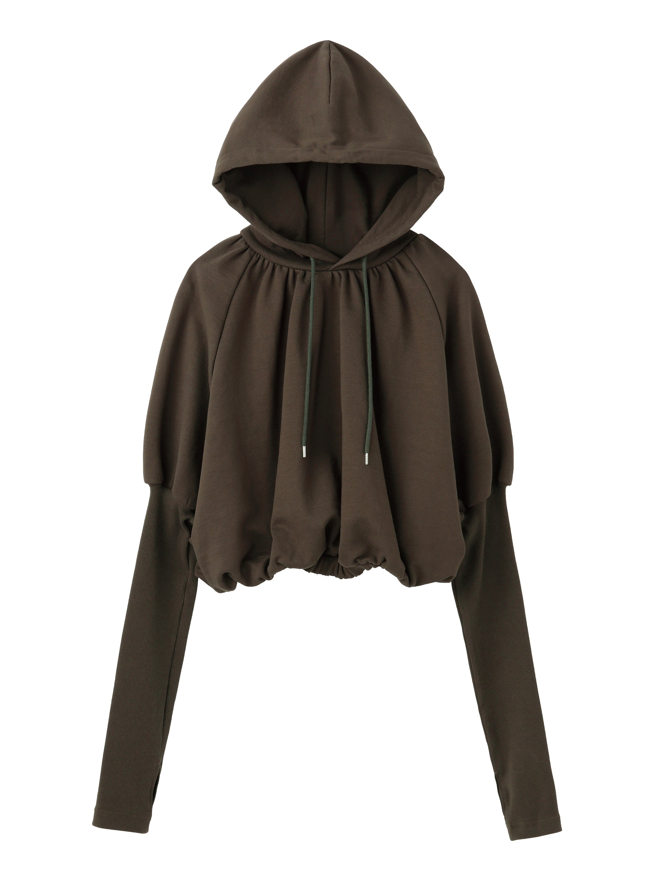 SWEAT BALLOON SLEEVE HOODIE