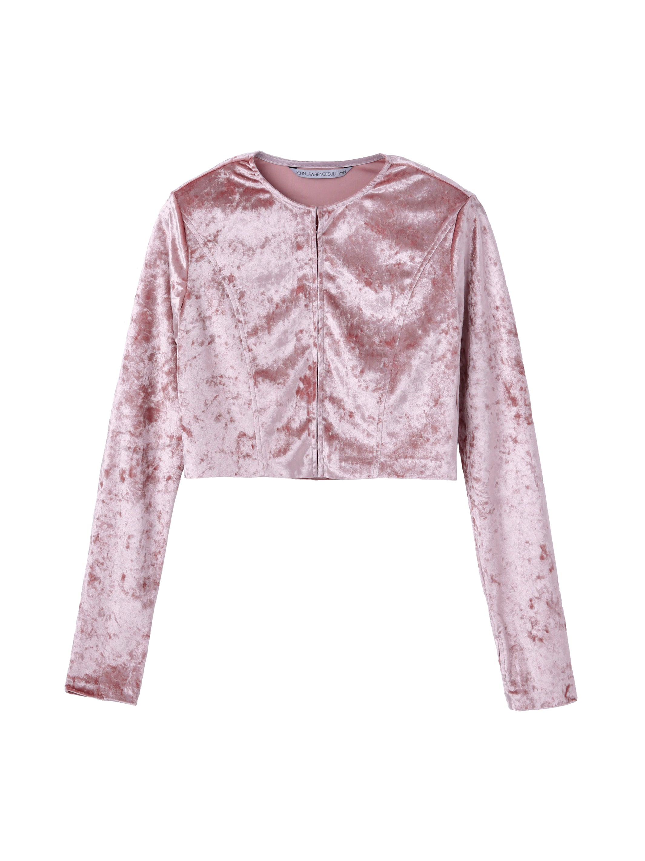 CRUSHED VELOUR HOOK CARDIGAN