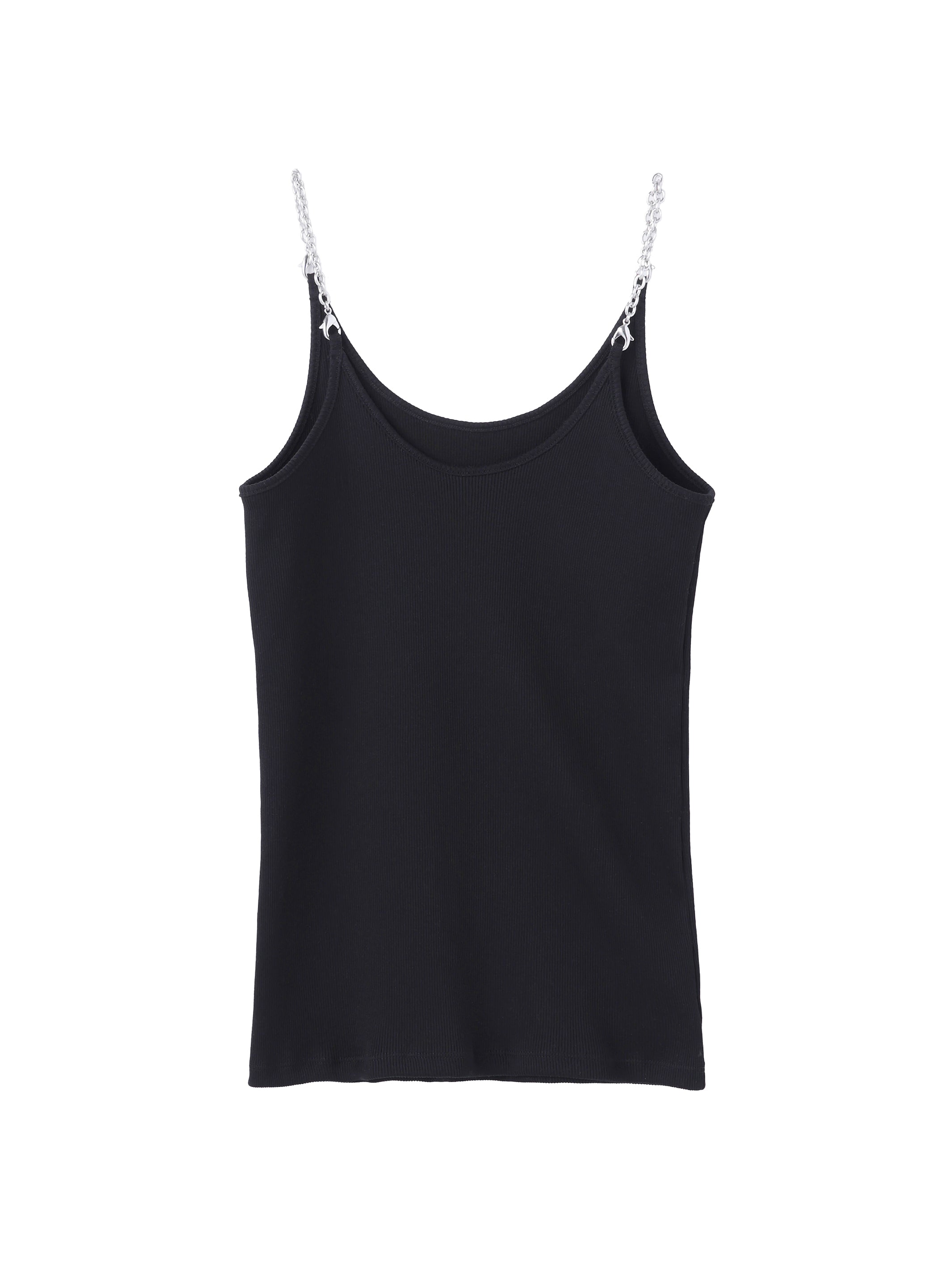 COTTON RIB CHAIN STRAP CAMISOLE