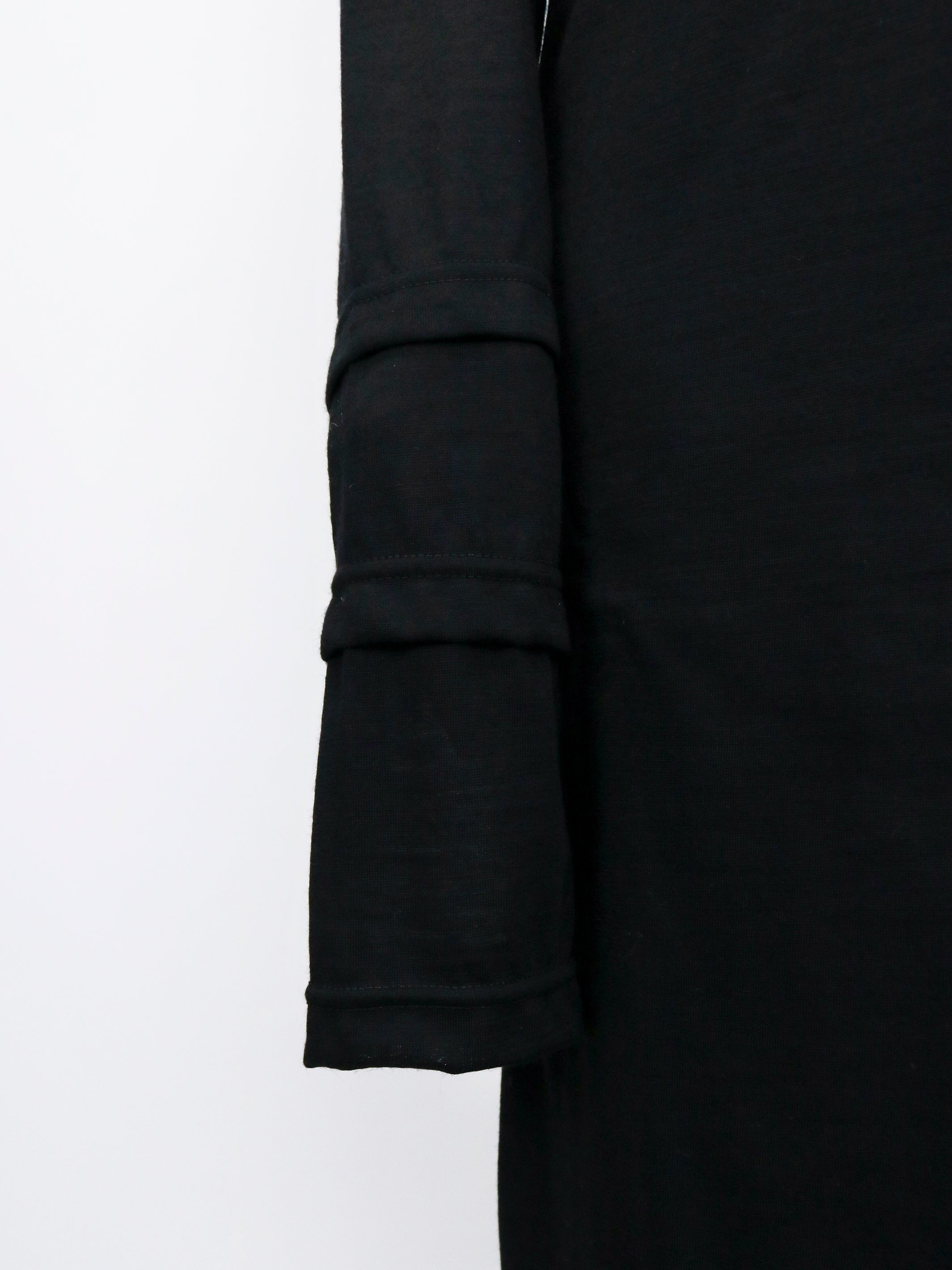 WOOL JERSEY STACKED DRESS