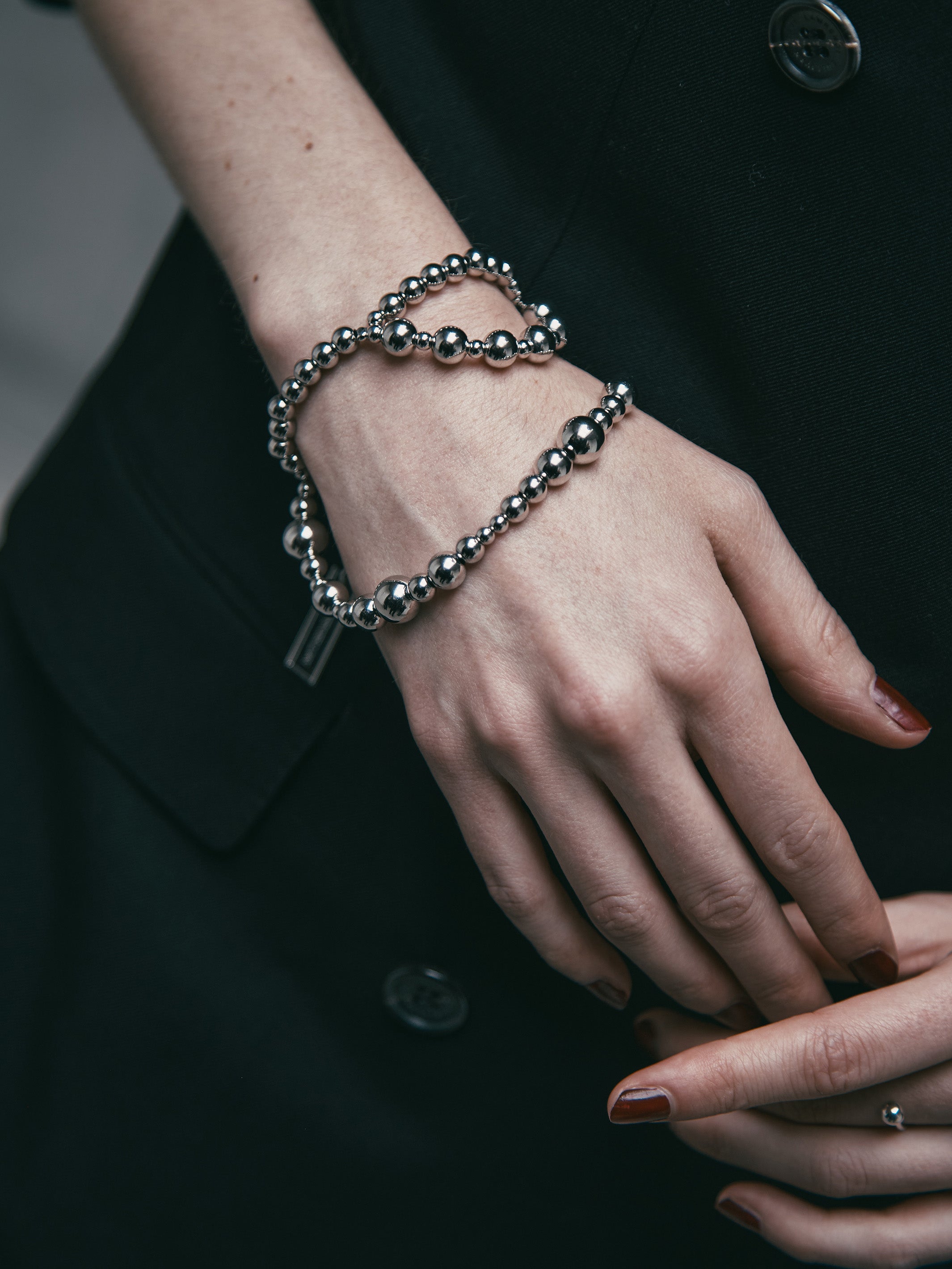 METAL BALL CHAIN BRACELET
