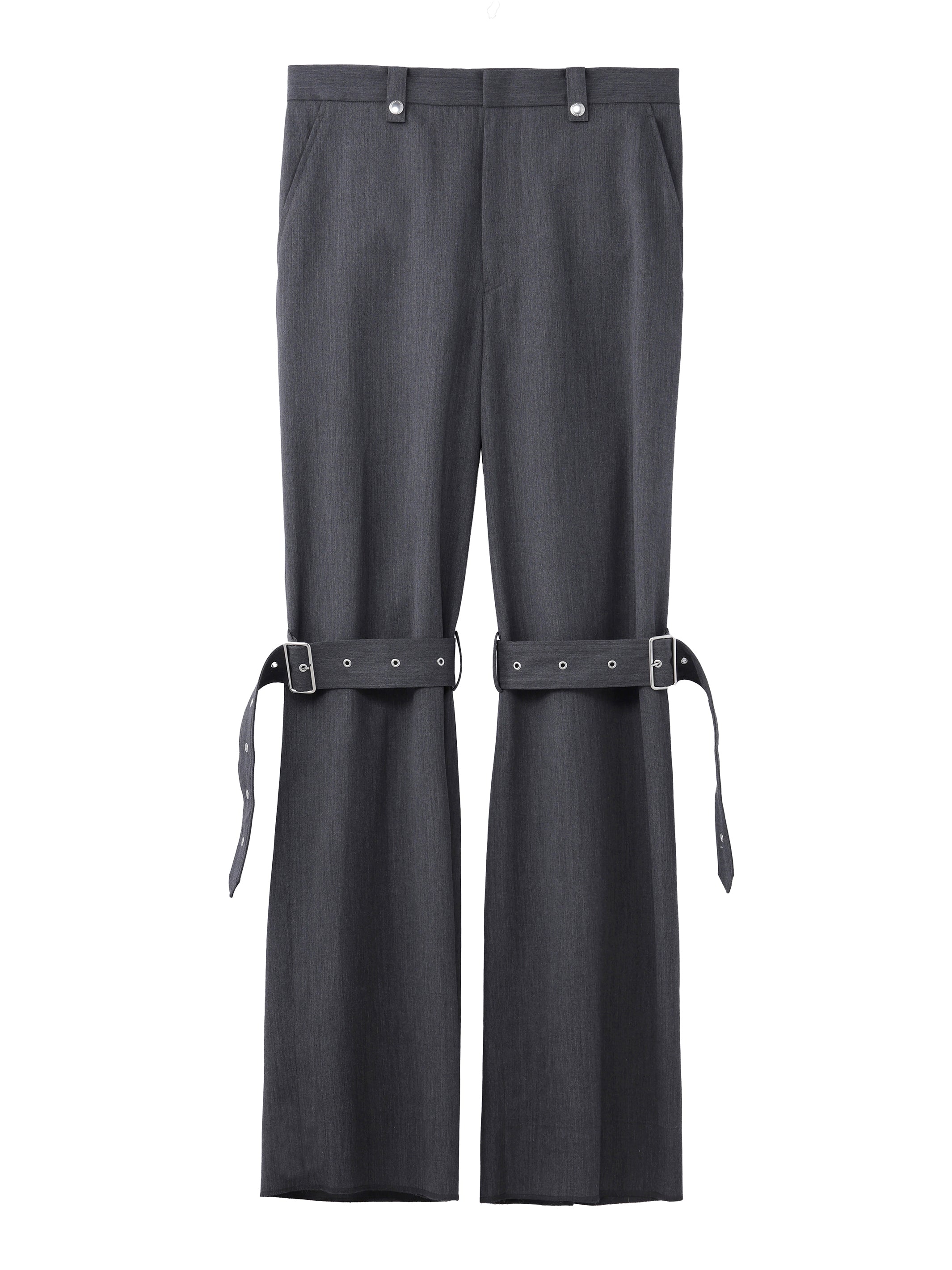 WOOL GABARDINE BONDAGE TROUSERS