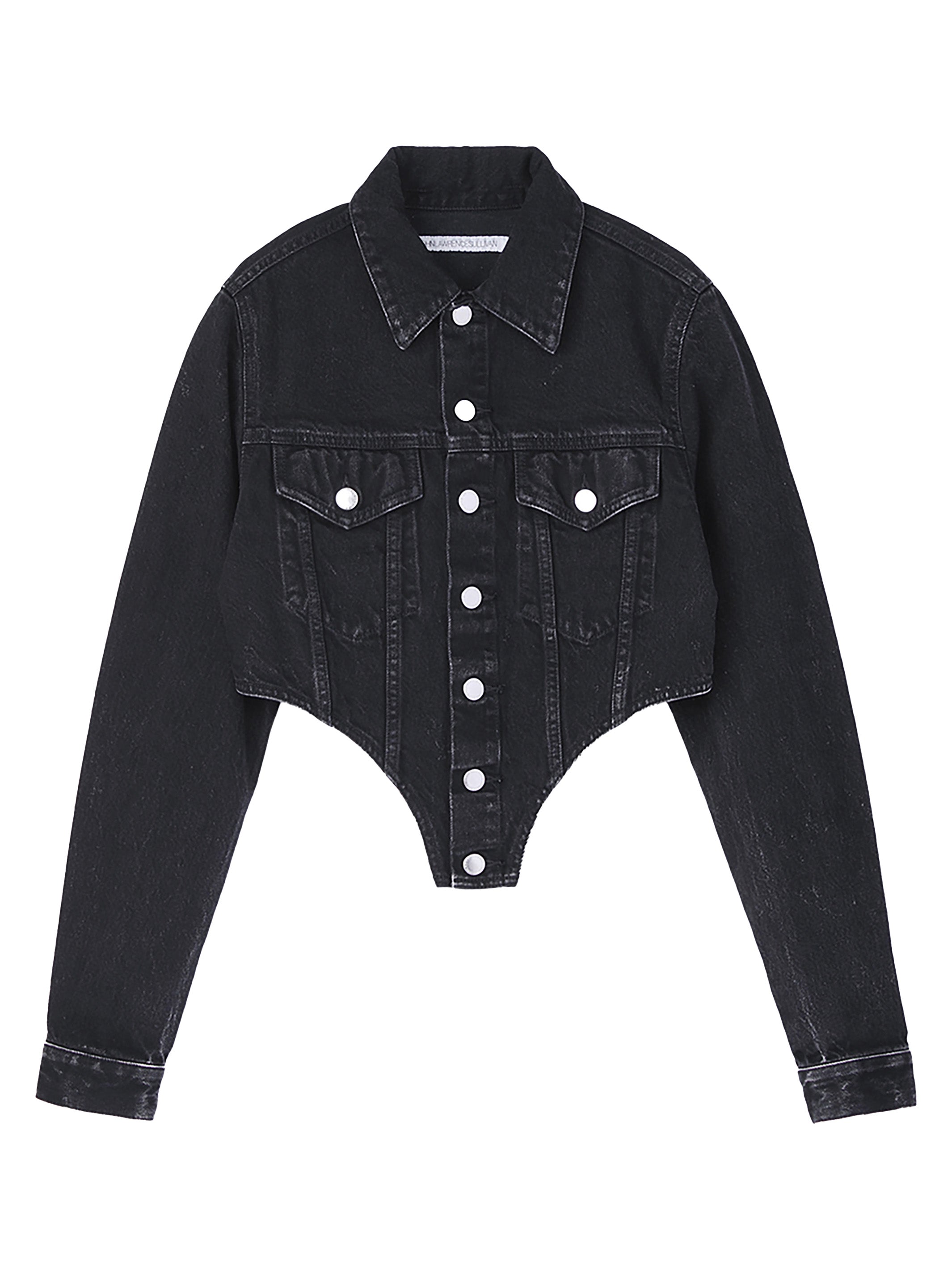 WASHED DENIM CUTTING JACKET