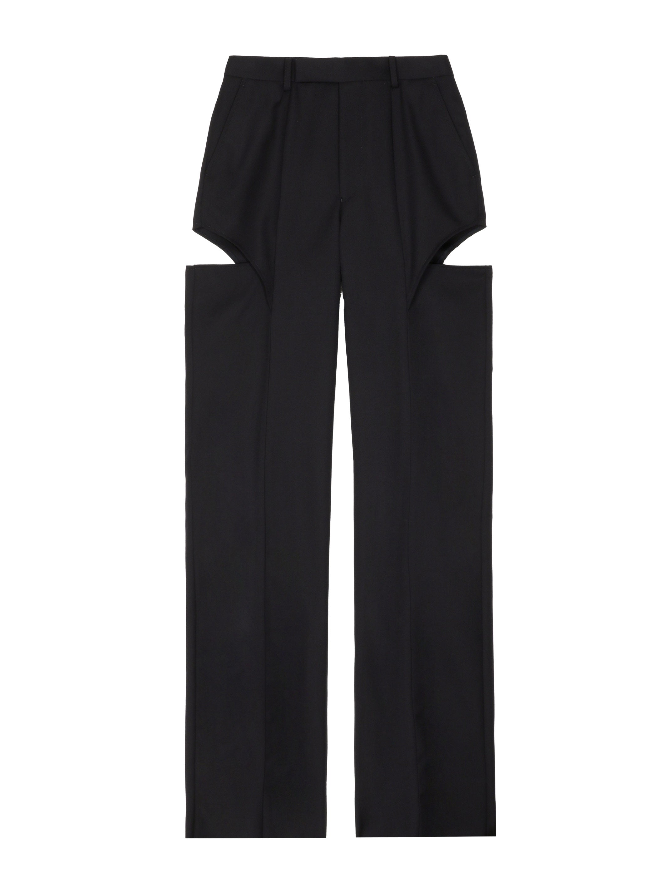GABARDINE HOLLOWED OUT TROUSERS