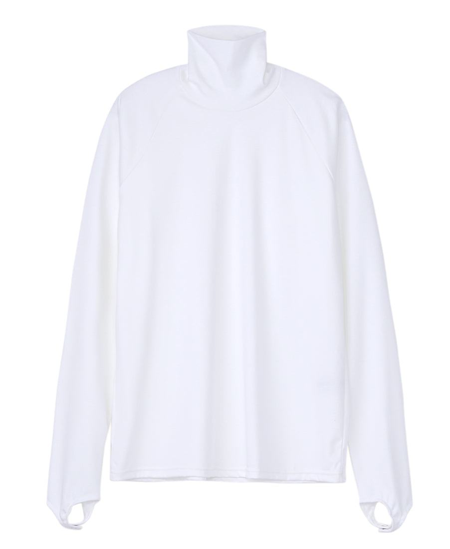 Turtle Neck Top | White – JOHN LAWRENCE SULLIVAN