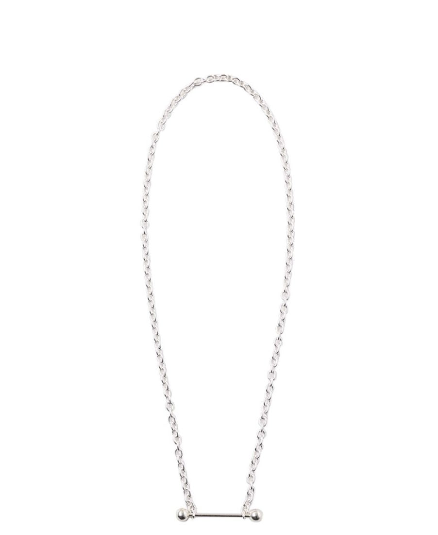 Straight barbell necklace (short)