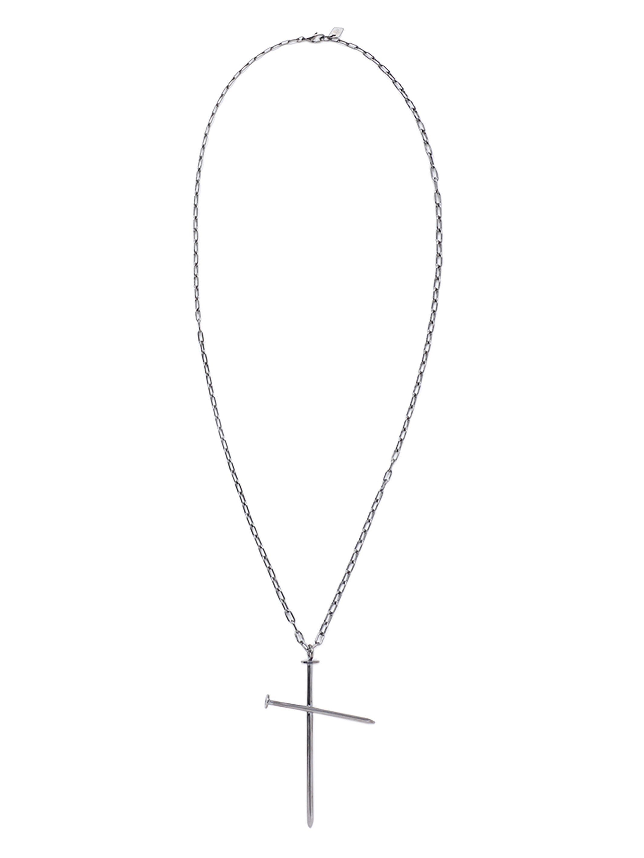 CROSSED NAIL NECKLACE