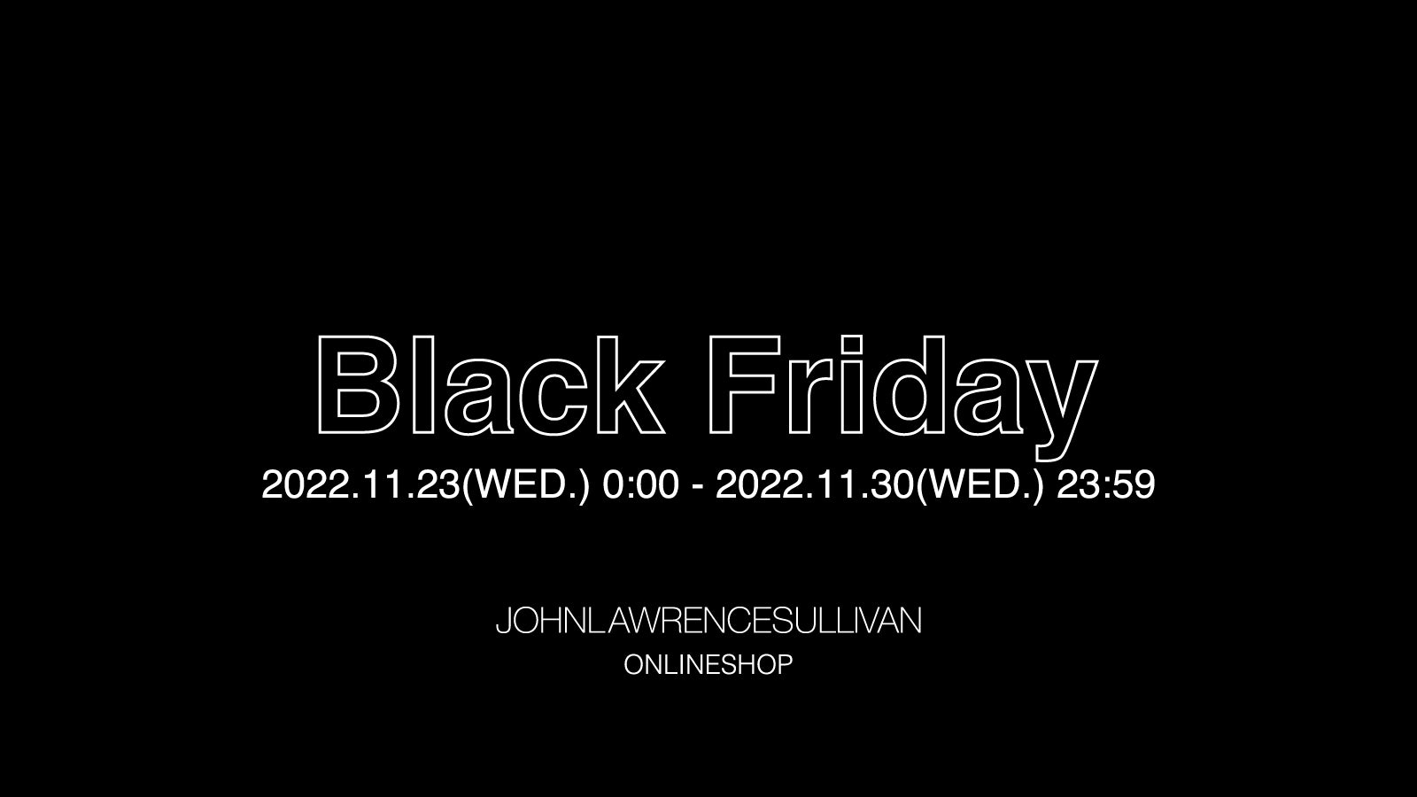 【終了】Black Friday キャンペーンが11/23 0:00スタート