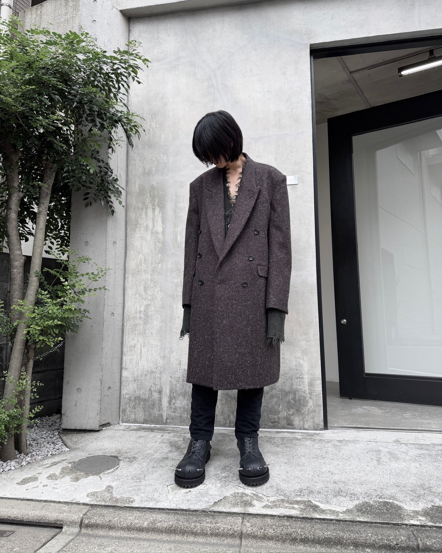 KEMP MELTON DOUBLE BREASTED CHESTERFIELD COAT