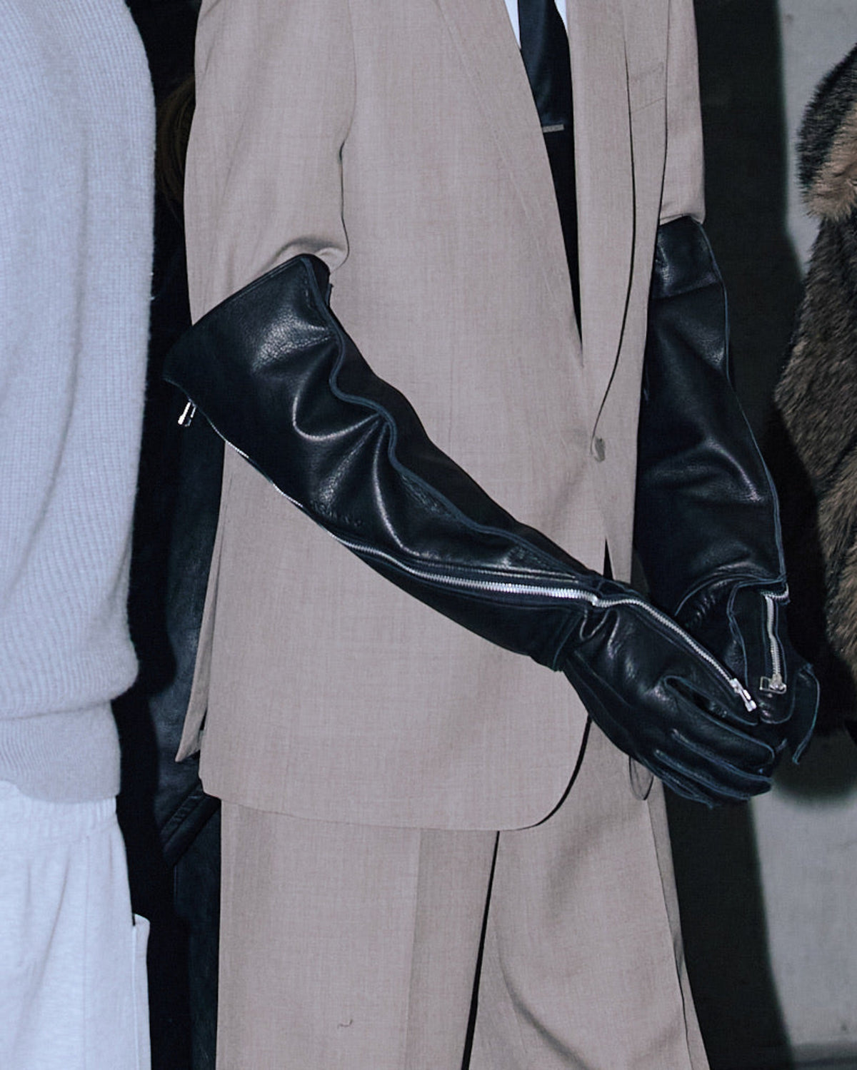 WOOL GABARDINE SINGLE-BREASTED JACKET