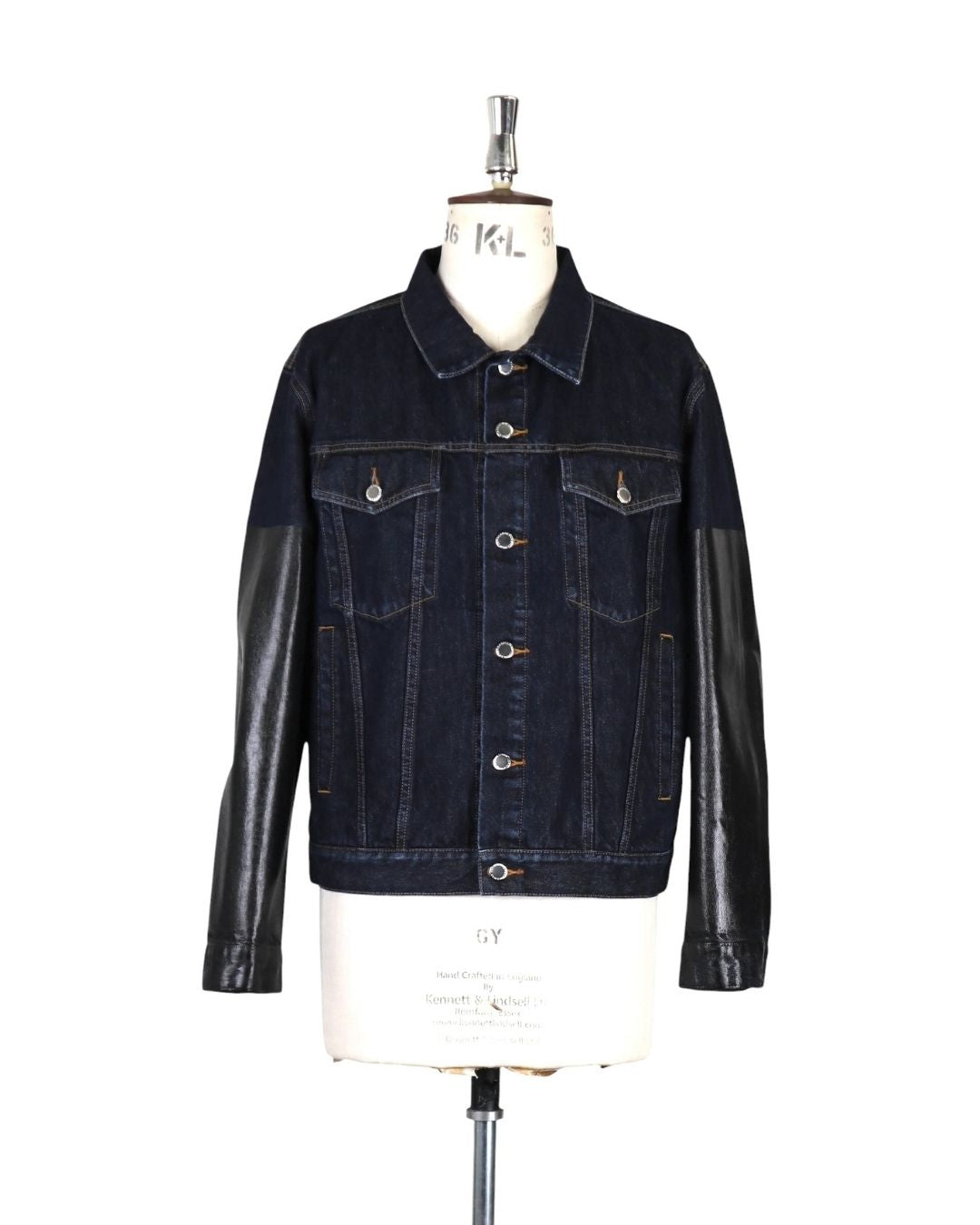 COATED SLEEVE DENIM JACKET