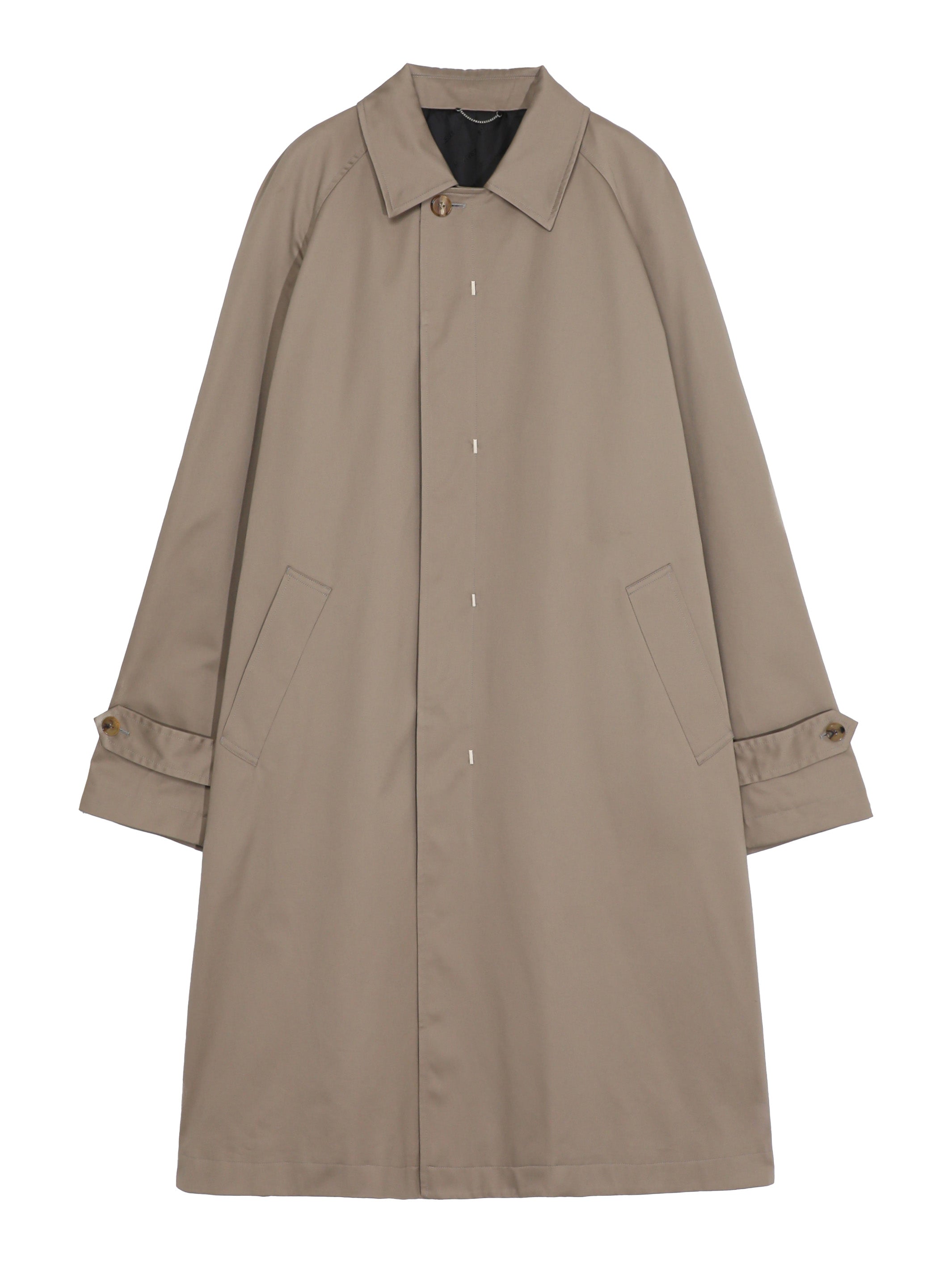 Cotton Twill Bal Collar Coat