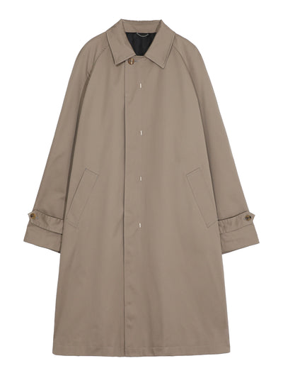 Cotton twill bal collar coat