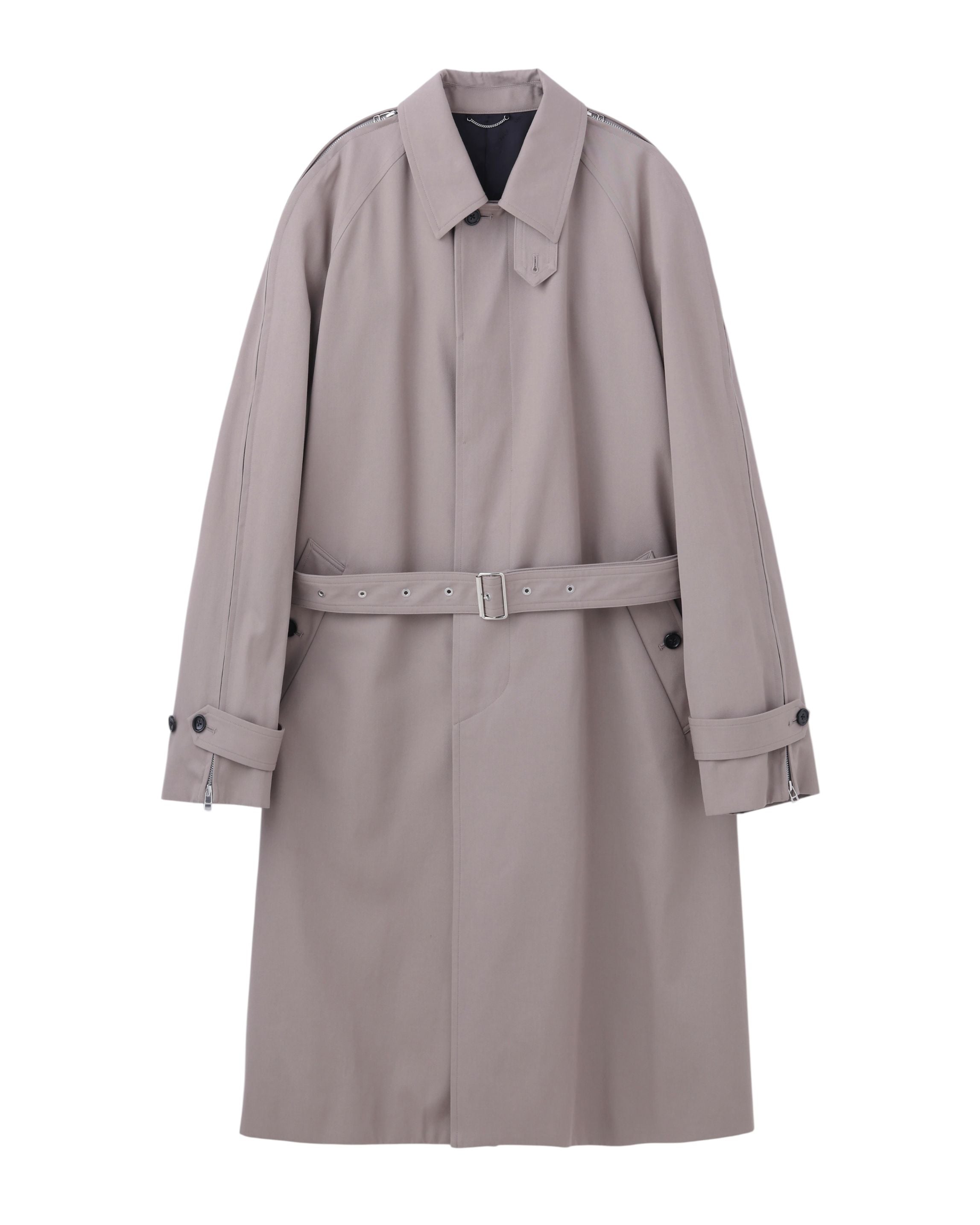 T/C TWILL ZIP SLEEVE BALMACAAN COAT