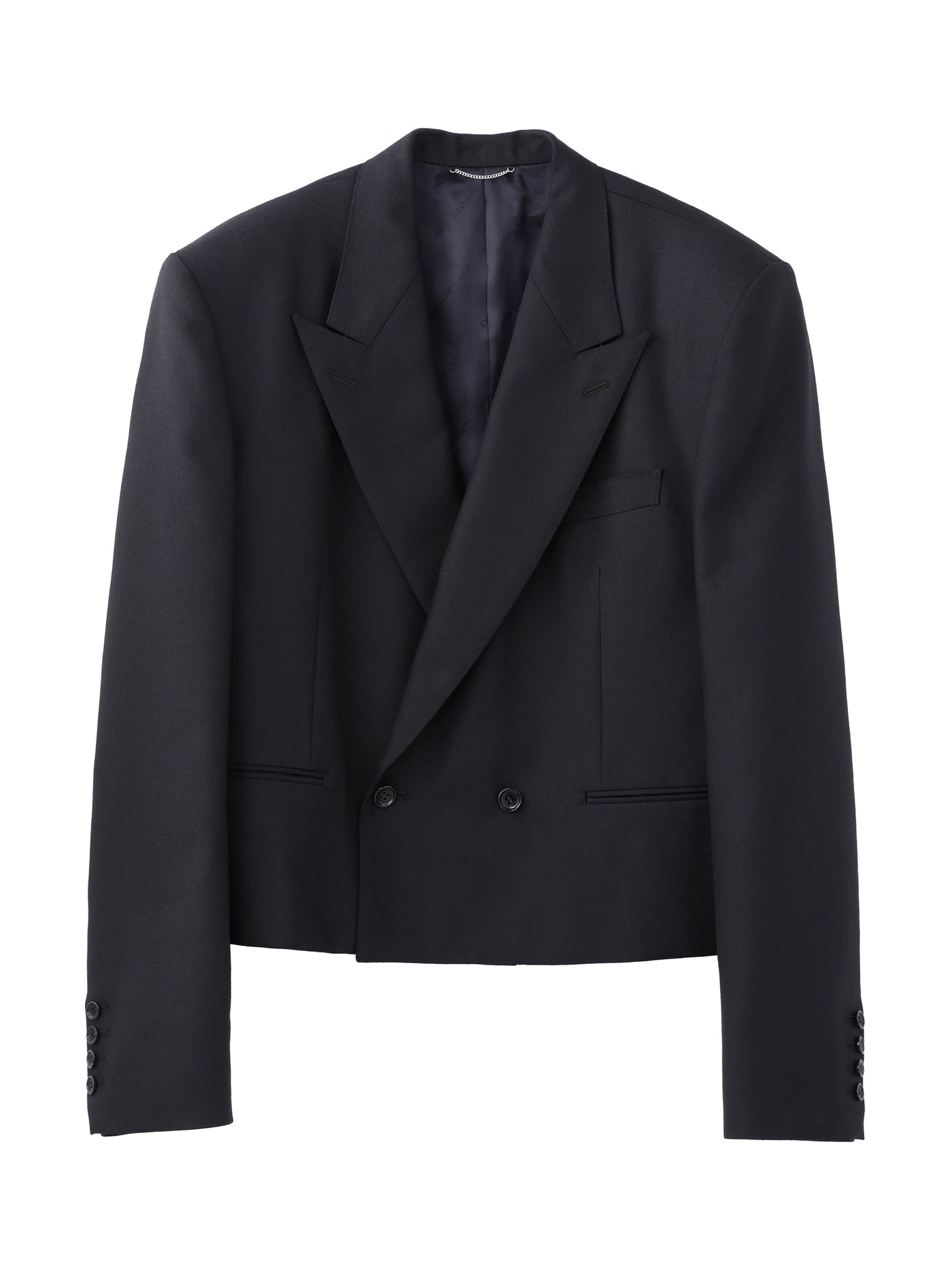 WOOL MOHAIR GABARDINE SPENCER JACKET