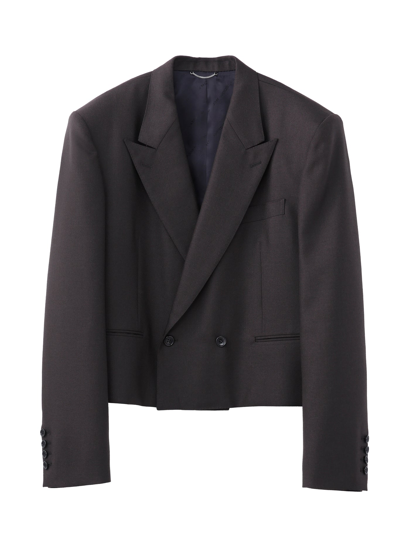 WOOL MOHAIR GABARDINE SPENCER JACKET