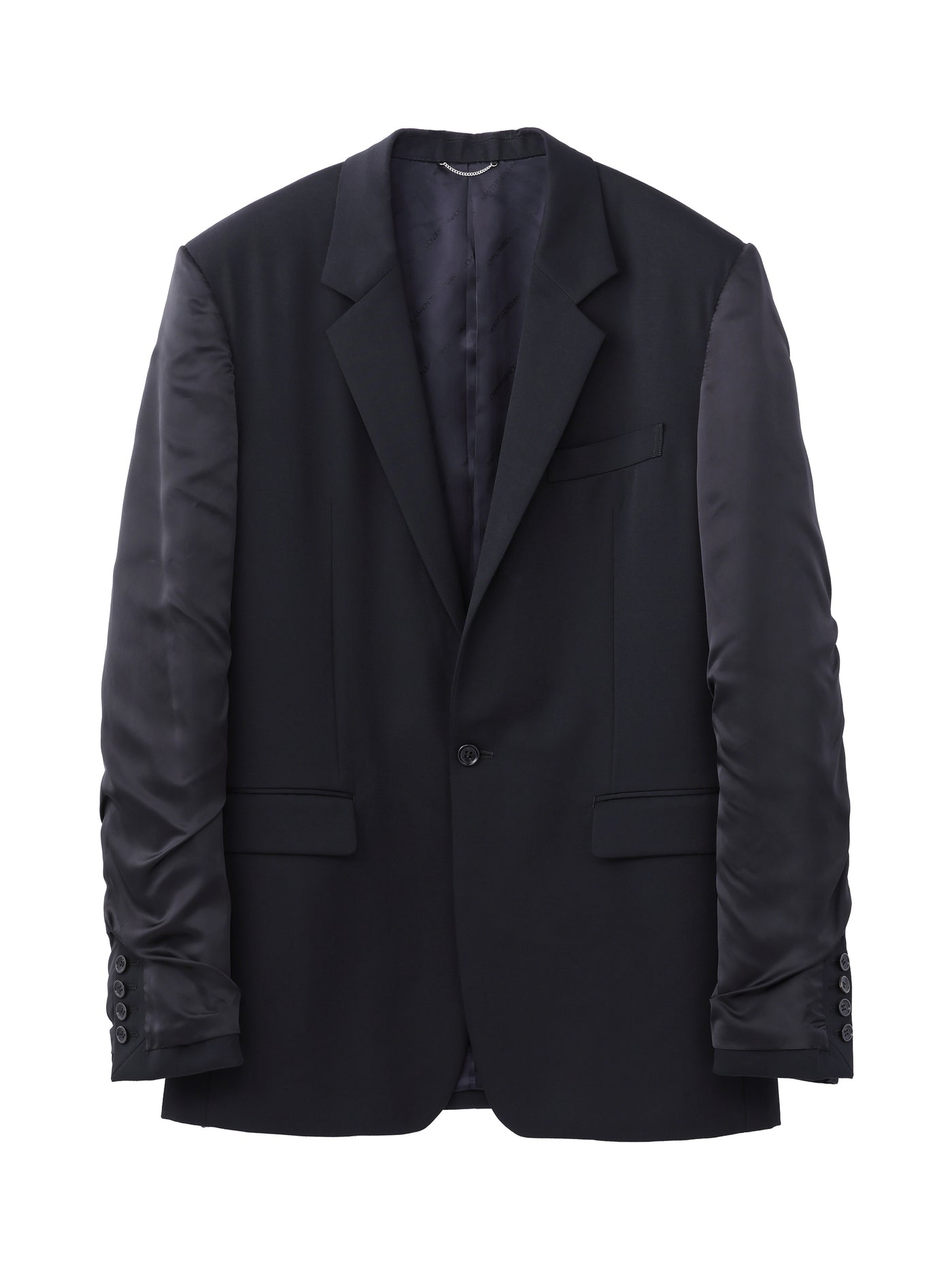 DOESKIN INSIDEOUT SLEEVE SINGLE BREASTED JACKET