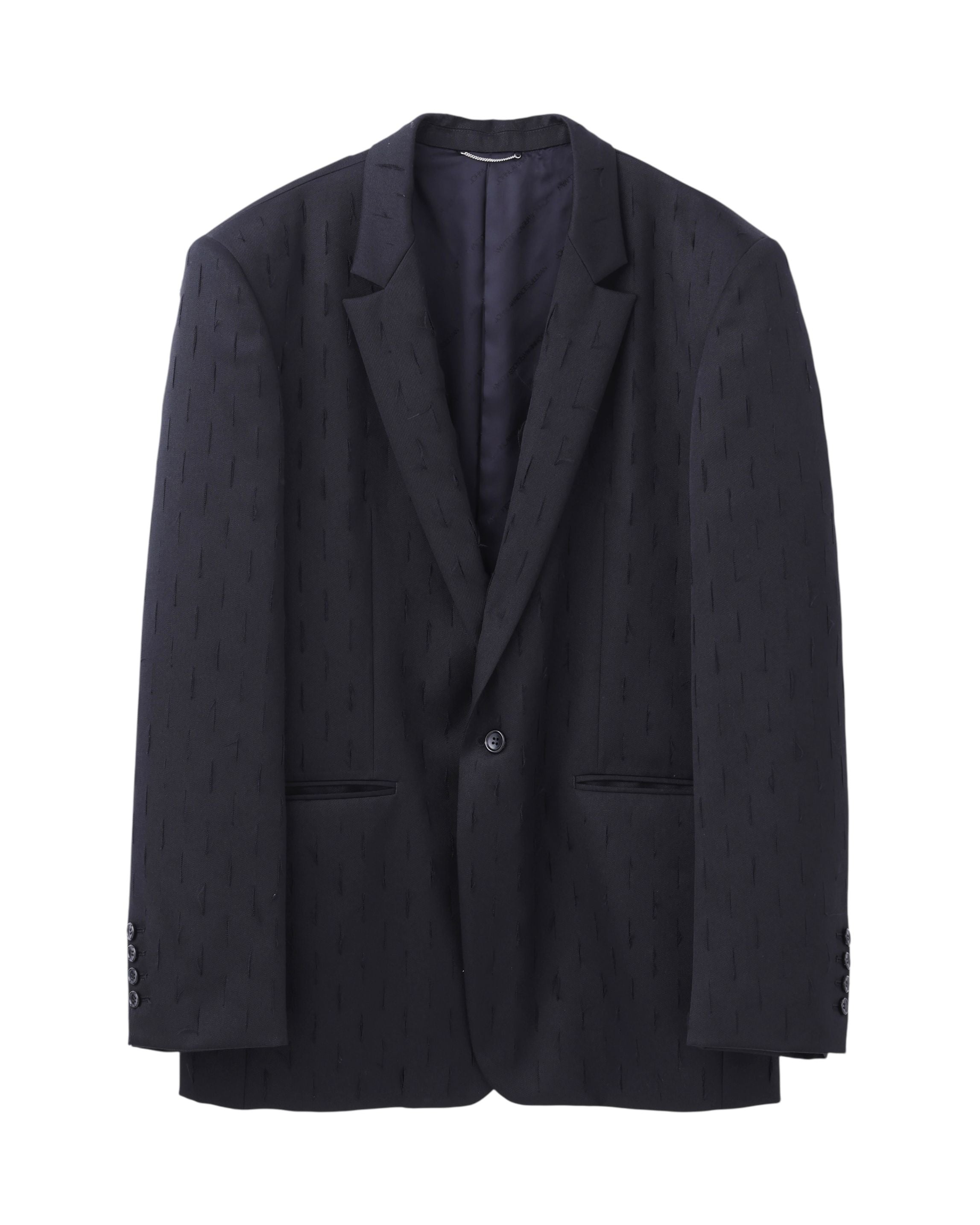 【3/27発売予定】SLASHED WOOL GABARDINE SINGLE BREASTED JACKET