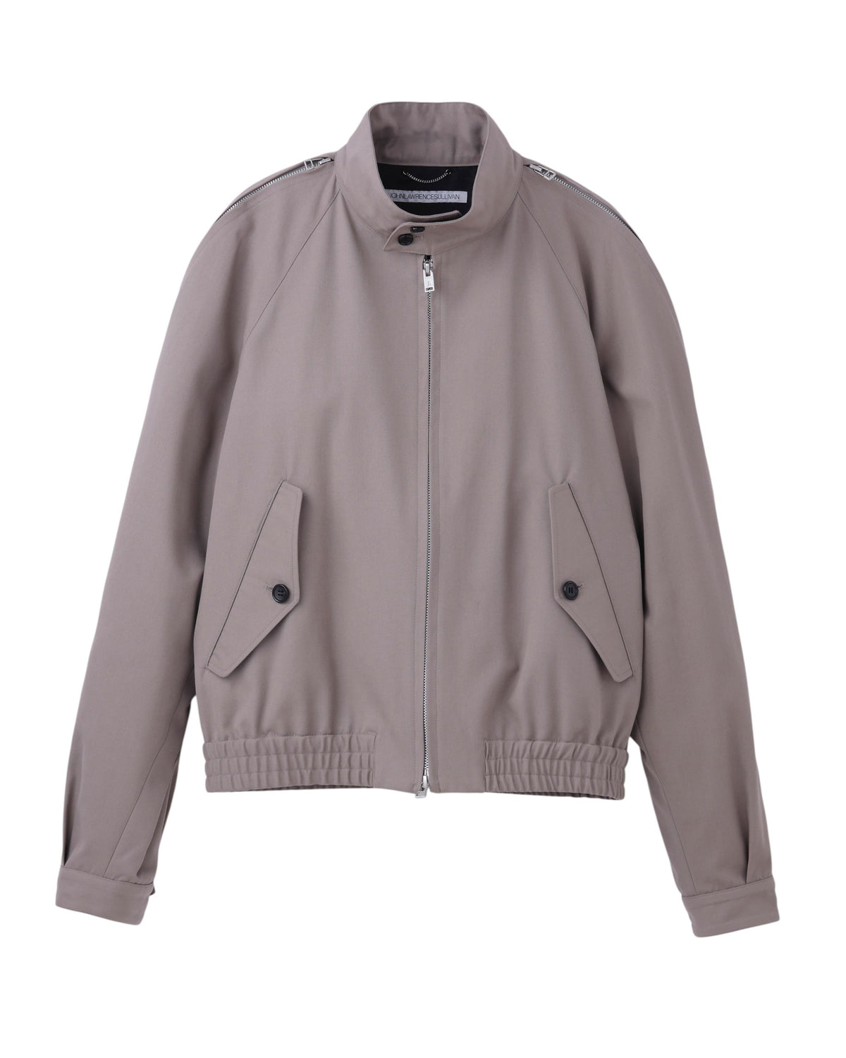 T/C TWILL ZIP SLEEVE HARRINGTON JACKET