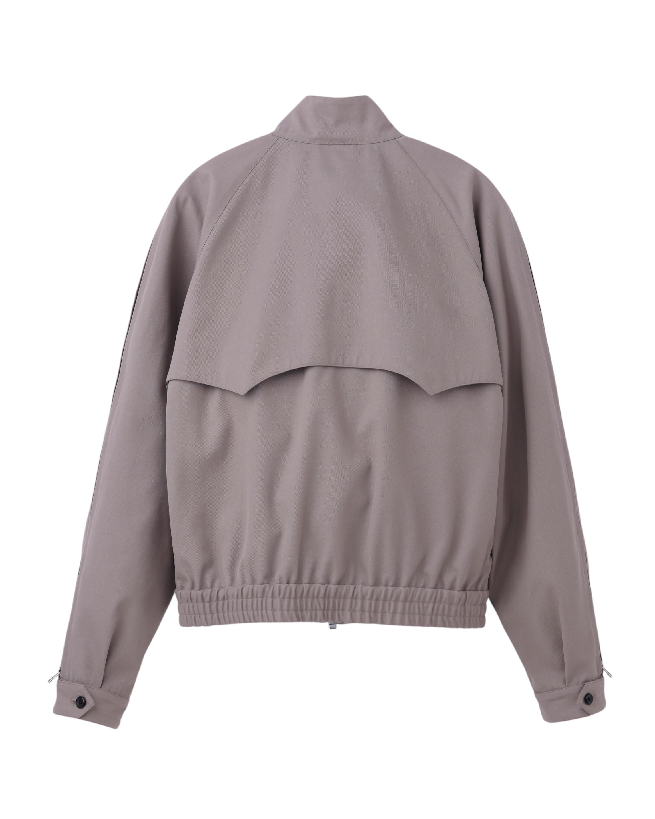 T/C TWILL ZIPPED SLEEVE HARRINGTON JACKET