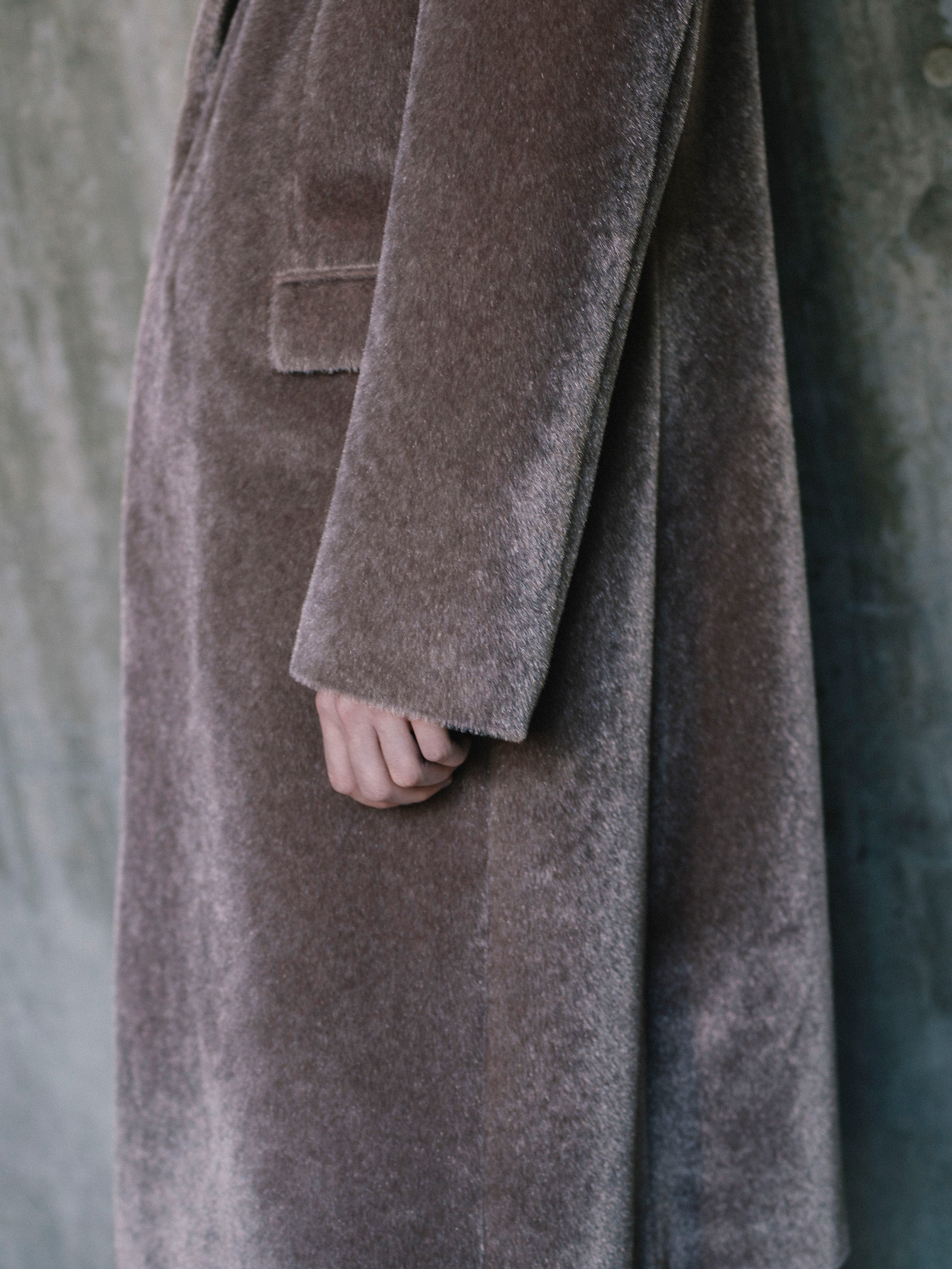 Shaggy Chesterfield Coat