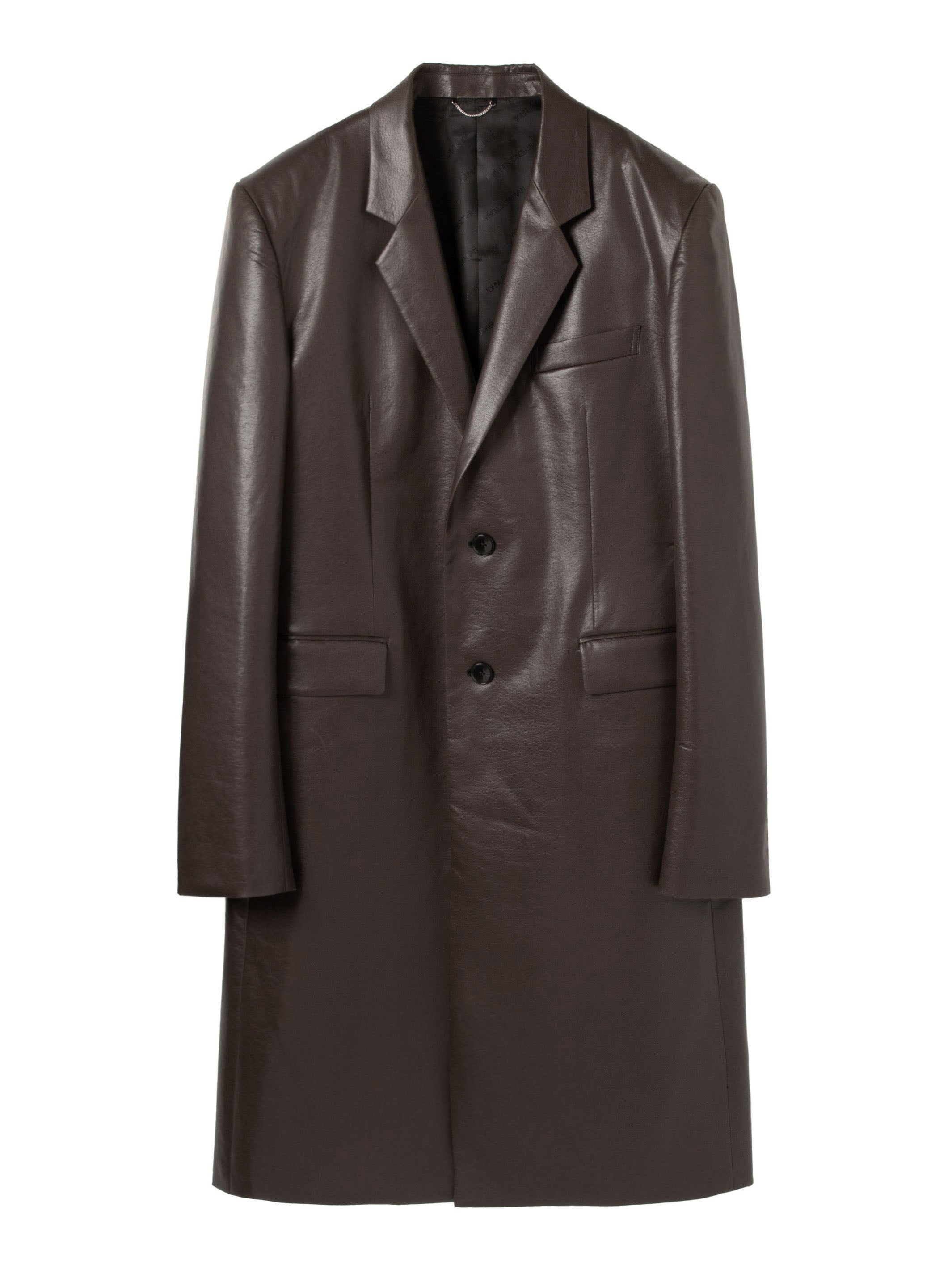Vegan Leather Single Coat