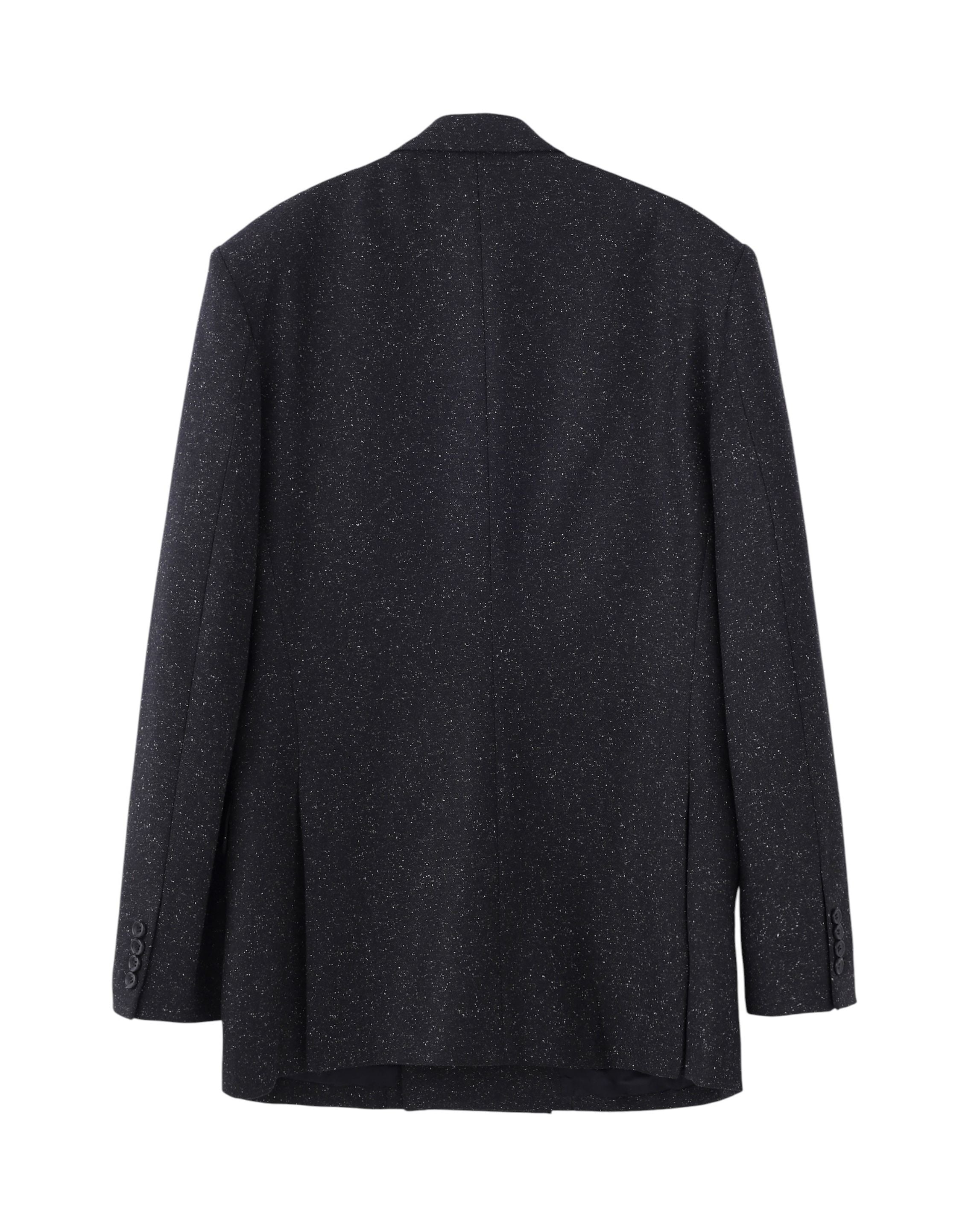 SILK NEP WOOL DOUBLE BREASTED JACKET