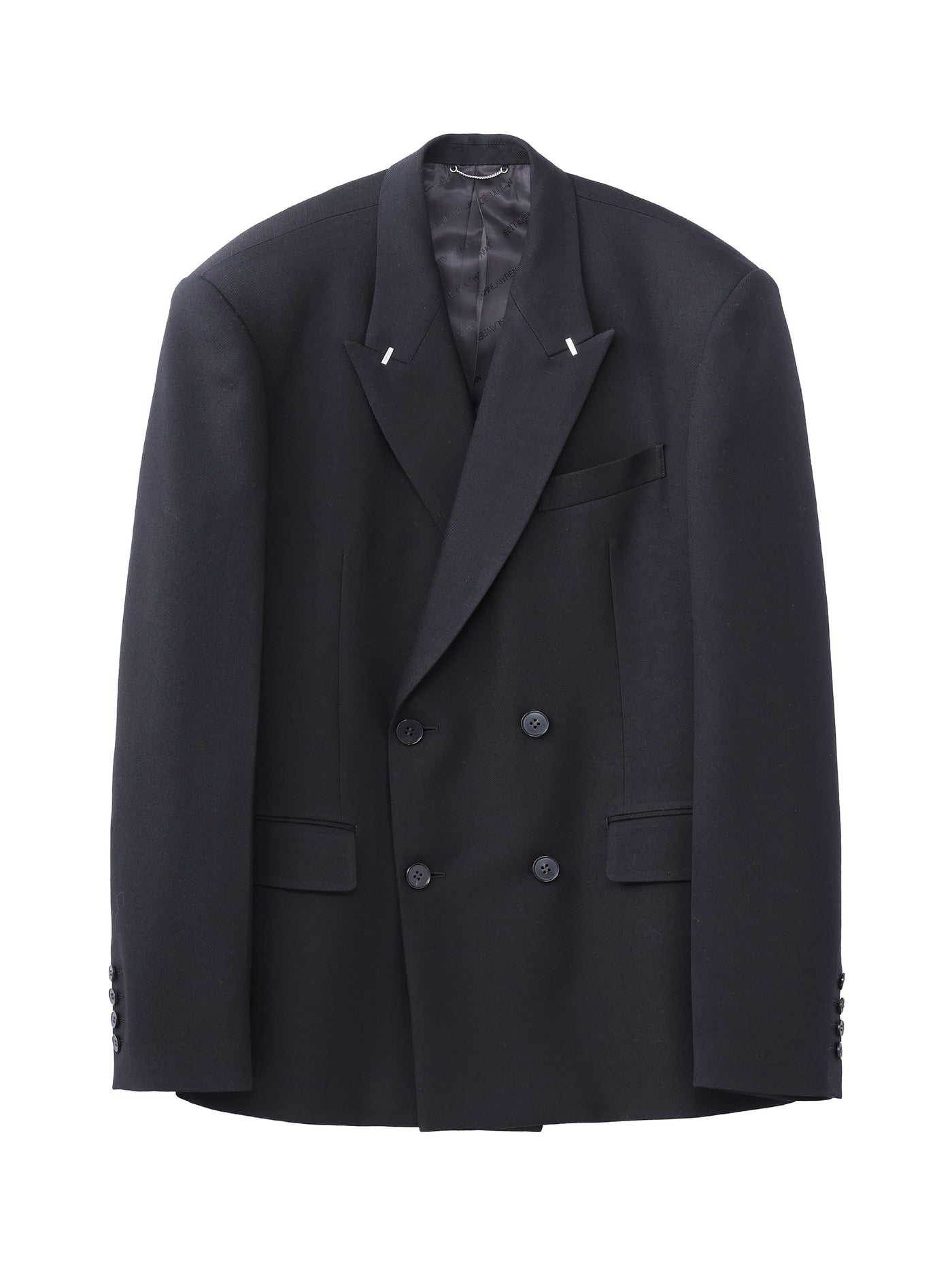 WOOL GABARDINE DOUBLE BREASTED JACKET