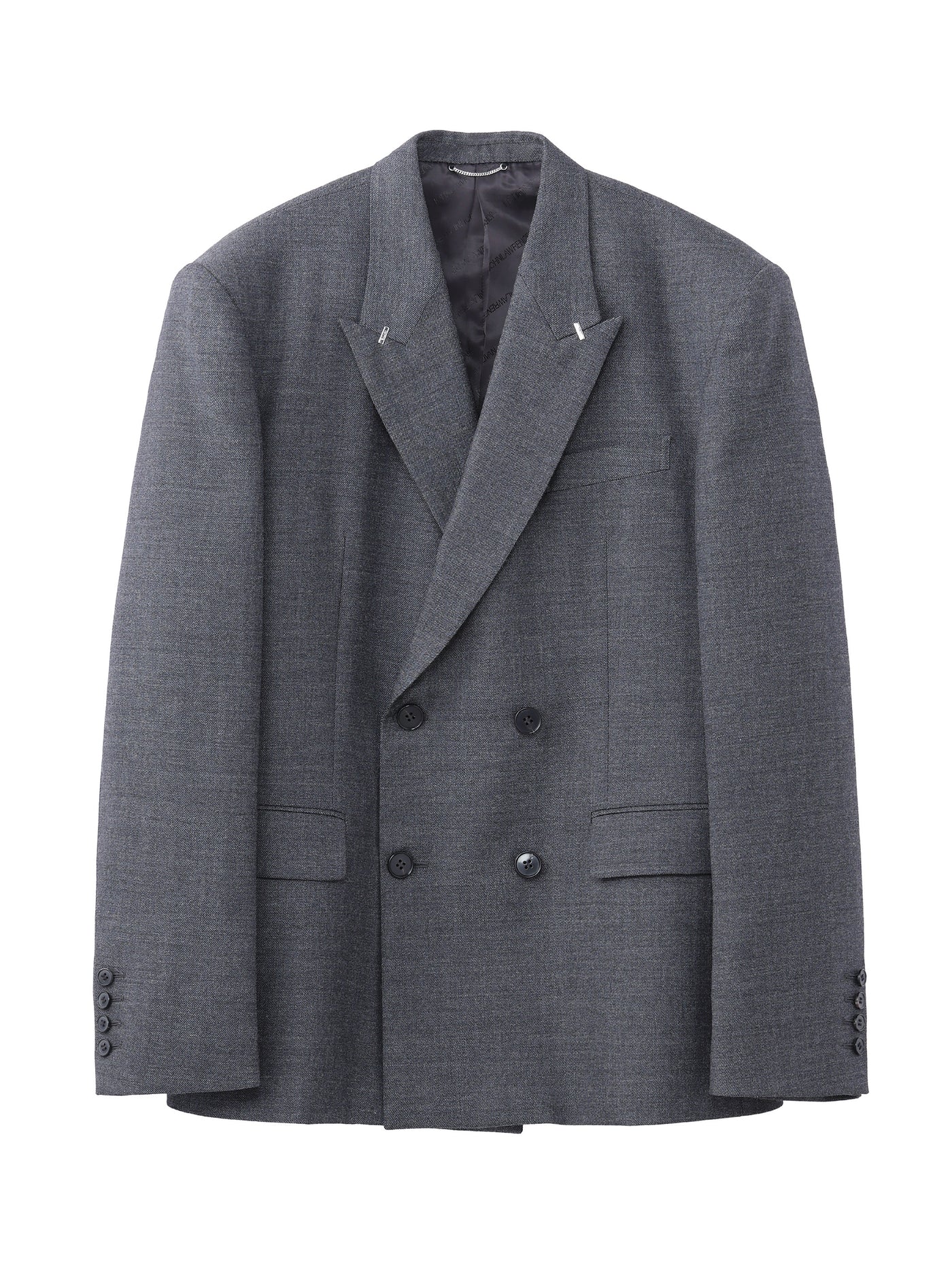 Wool Gabardine Double Breasted Jacket