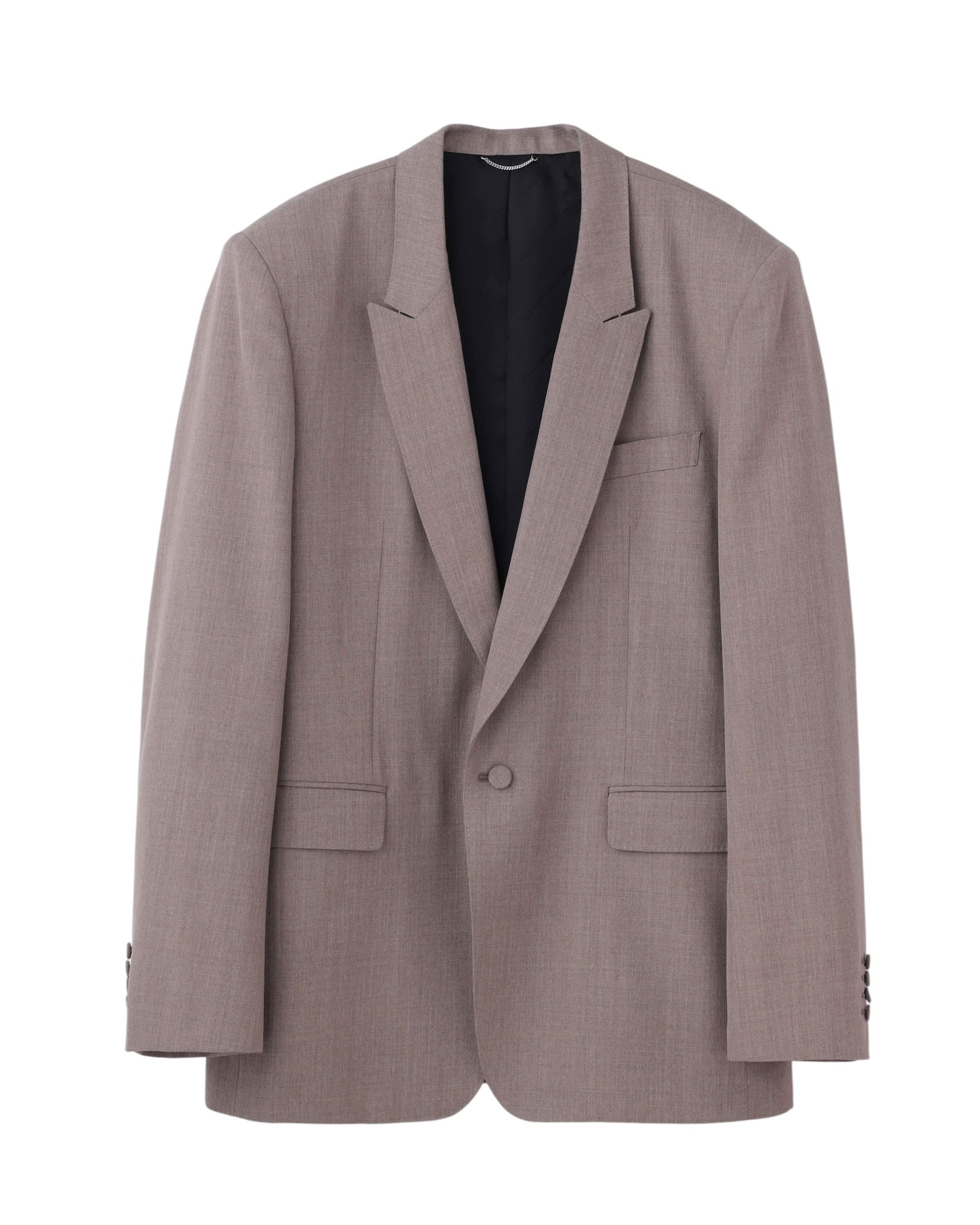 WOOL GABARDINE SINGLE BREASTED JACKET