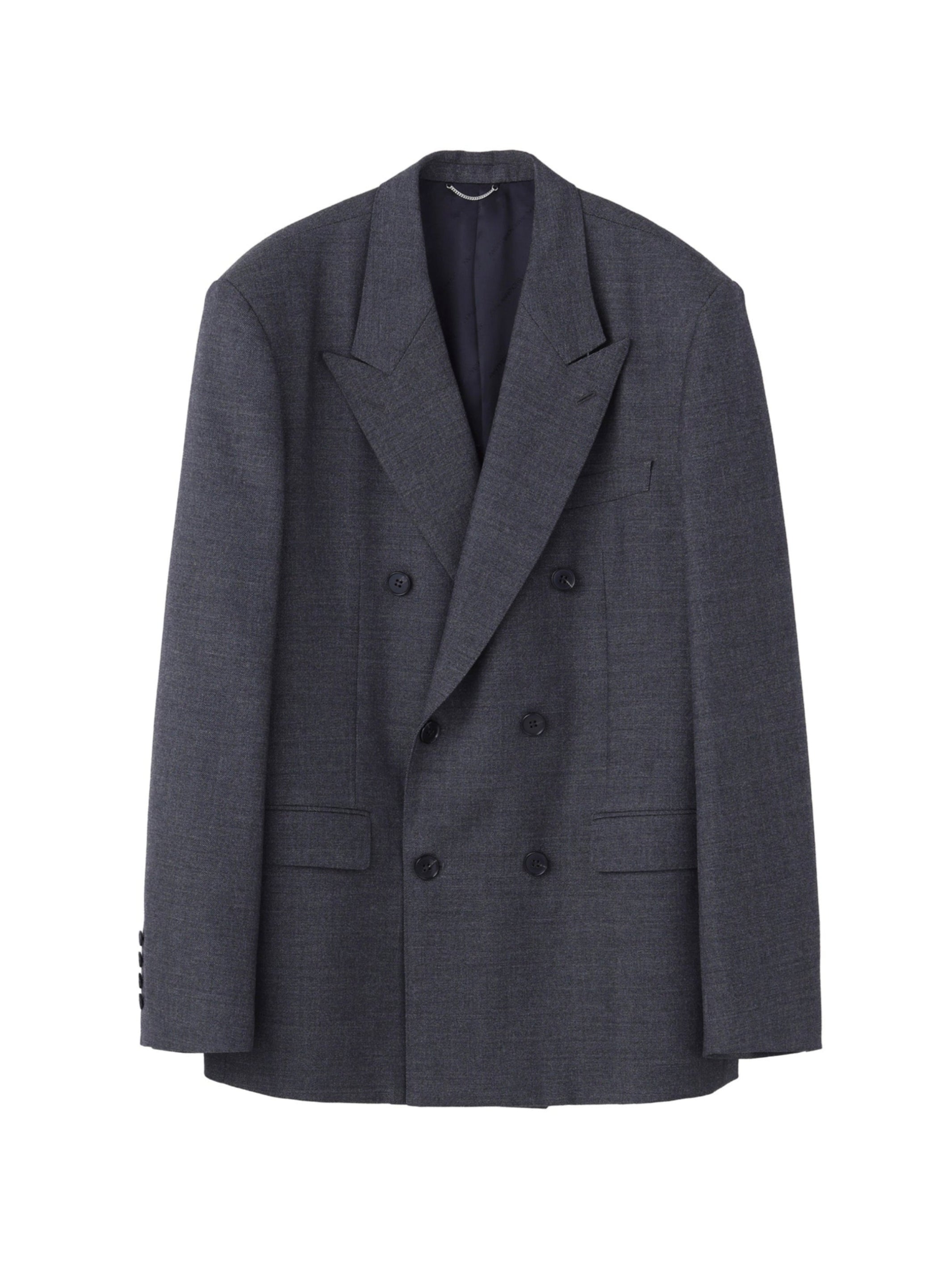 WOOL GABARDINE DOUBLE BREASTED JACKET
