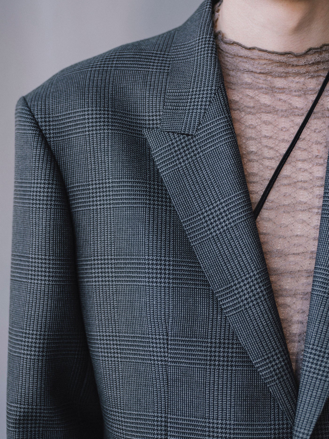 MOHAIR WOOL SINGLE BREASTED JACKET